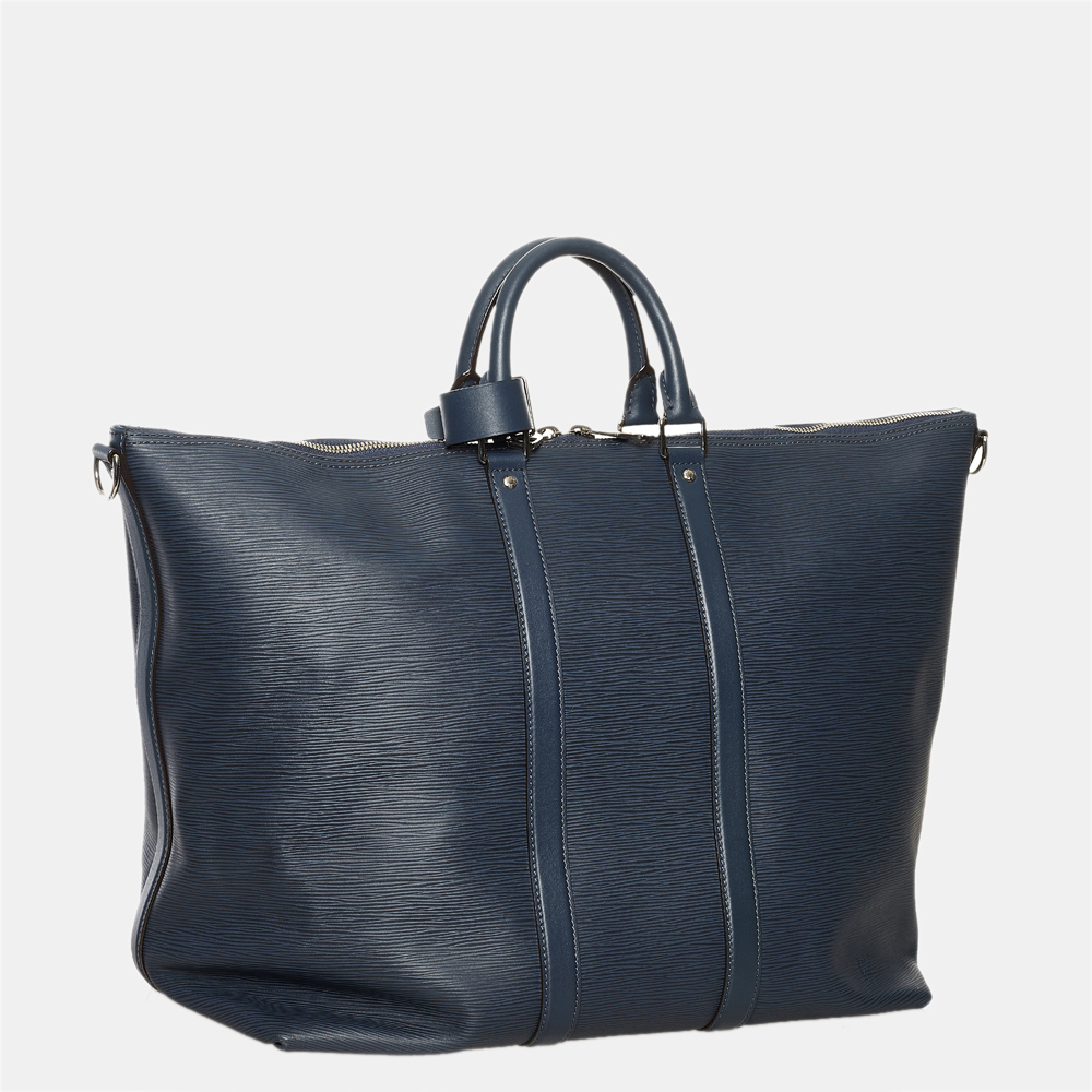 

Louis Vuitton Blue Epi Cabas Bandouliere