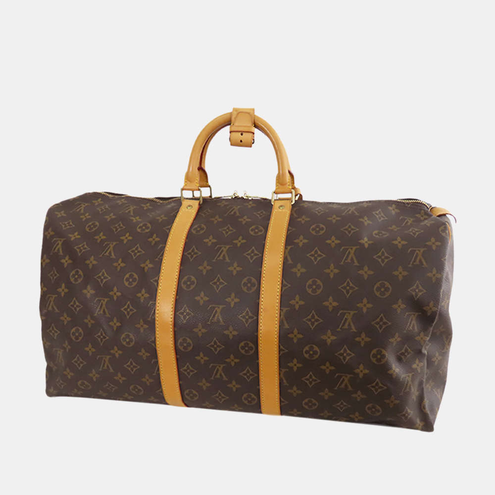 

Louis Vuitton Brown Monogram Keepall 55