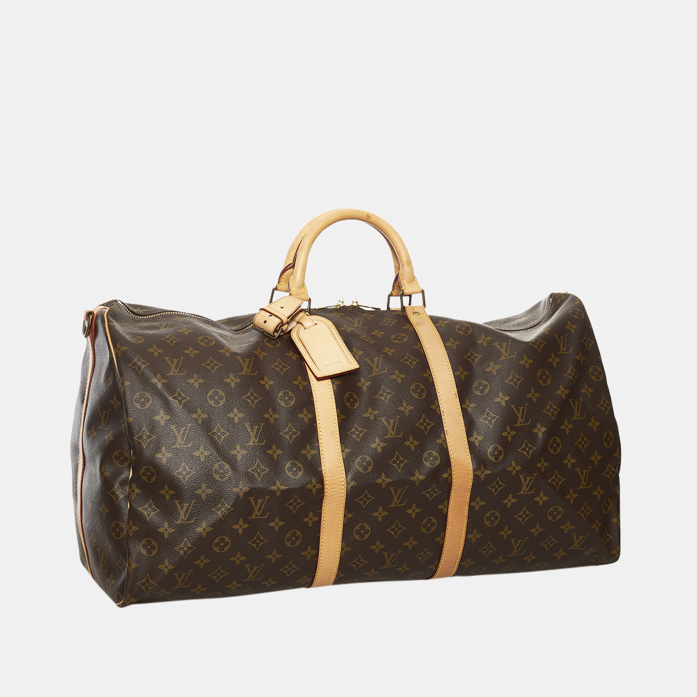 

Louis Vuitton Brown Monogram Keepall Bandouliere 60