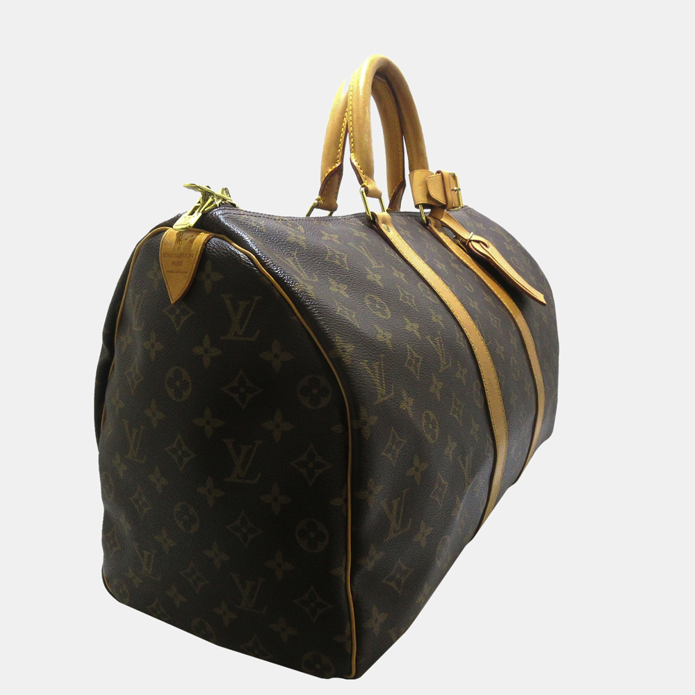 

Louis Vuitton Brown Monogram Keepall 45