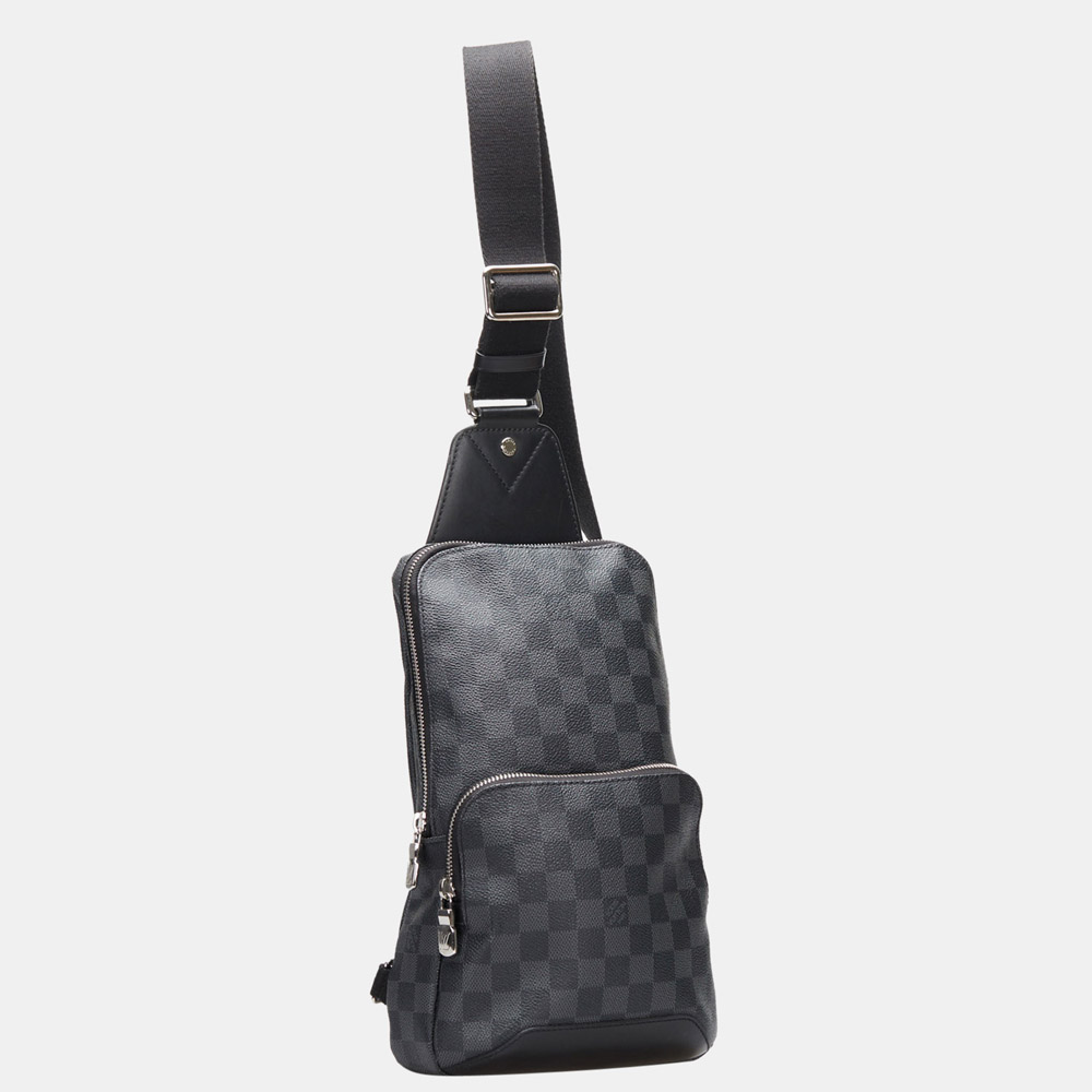 

Louis Vuitton Black Damier Graphite Avenue Sling