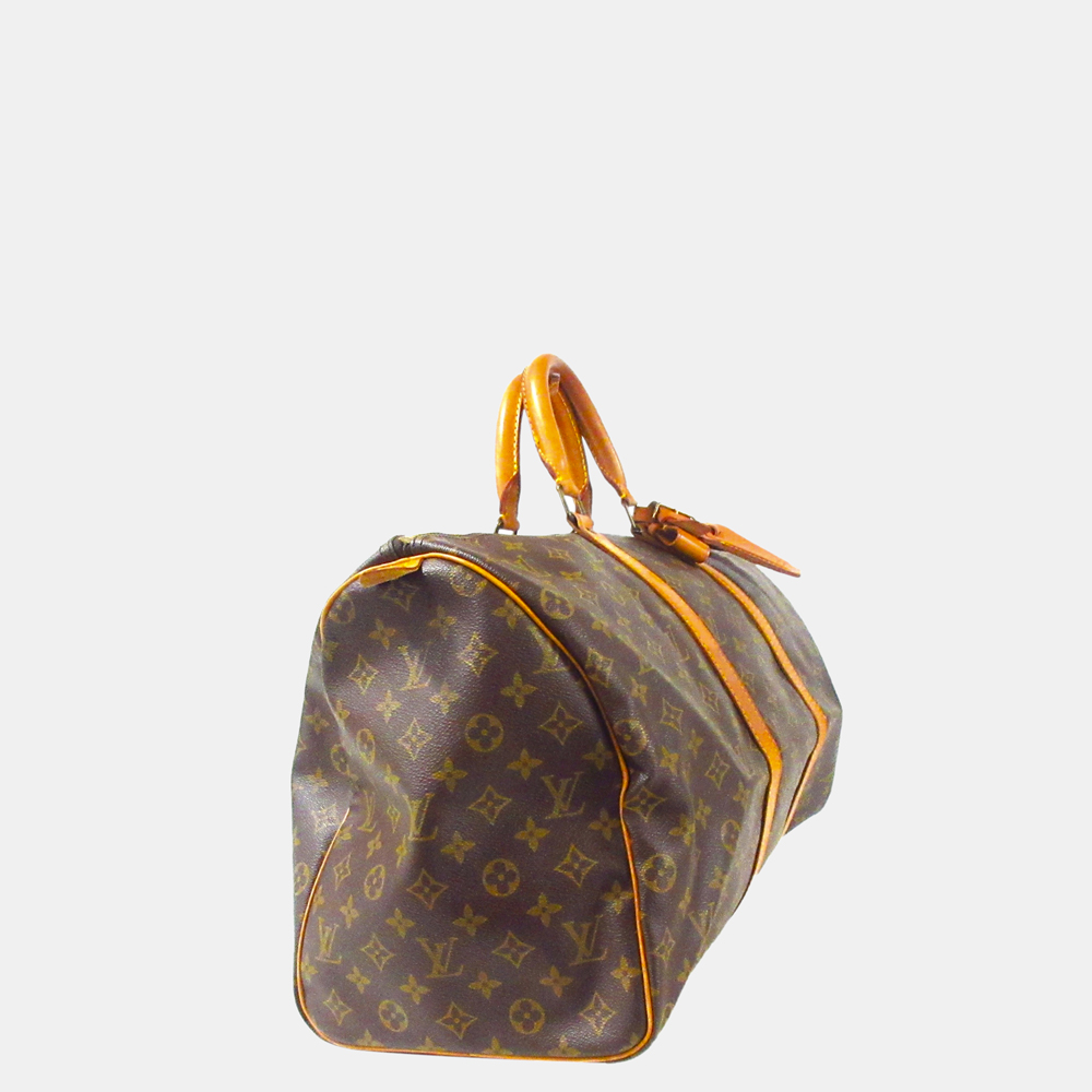 

Louis Vuitton Brown Monogram Keepall 50