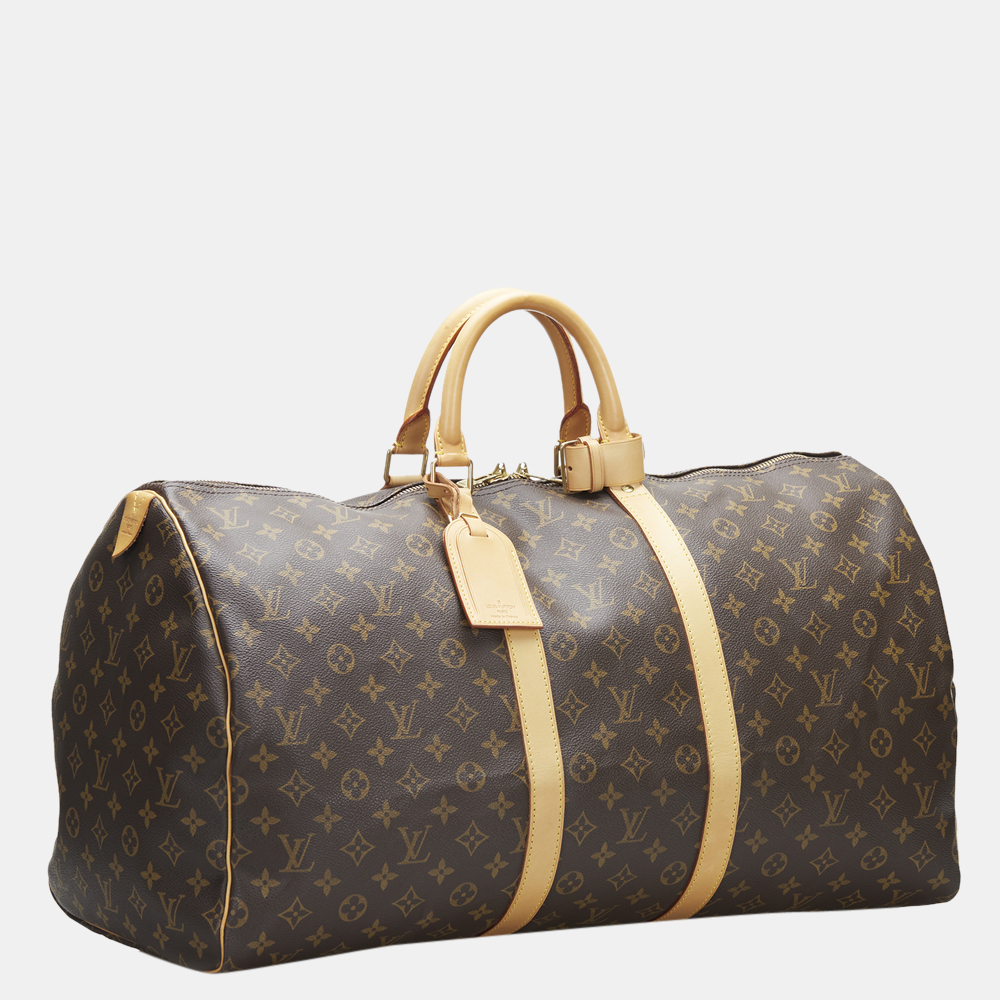 

Louis Vuitton Brown Monogram Keepall 55