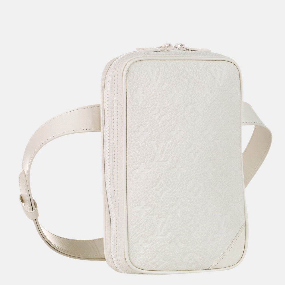 

Louis Vuitton White Monogram Taurillon Utility Side Belt Bag