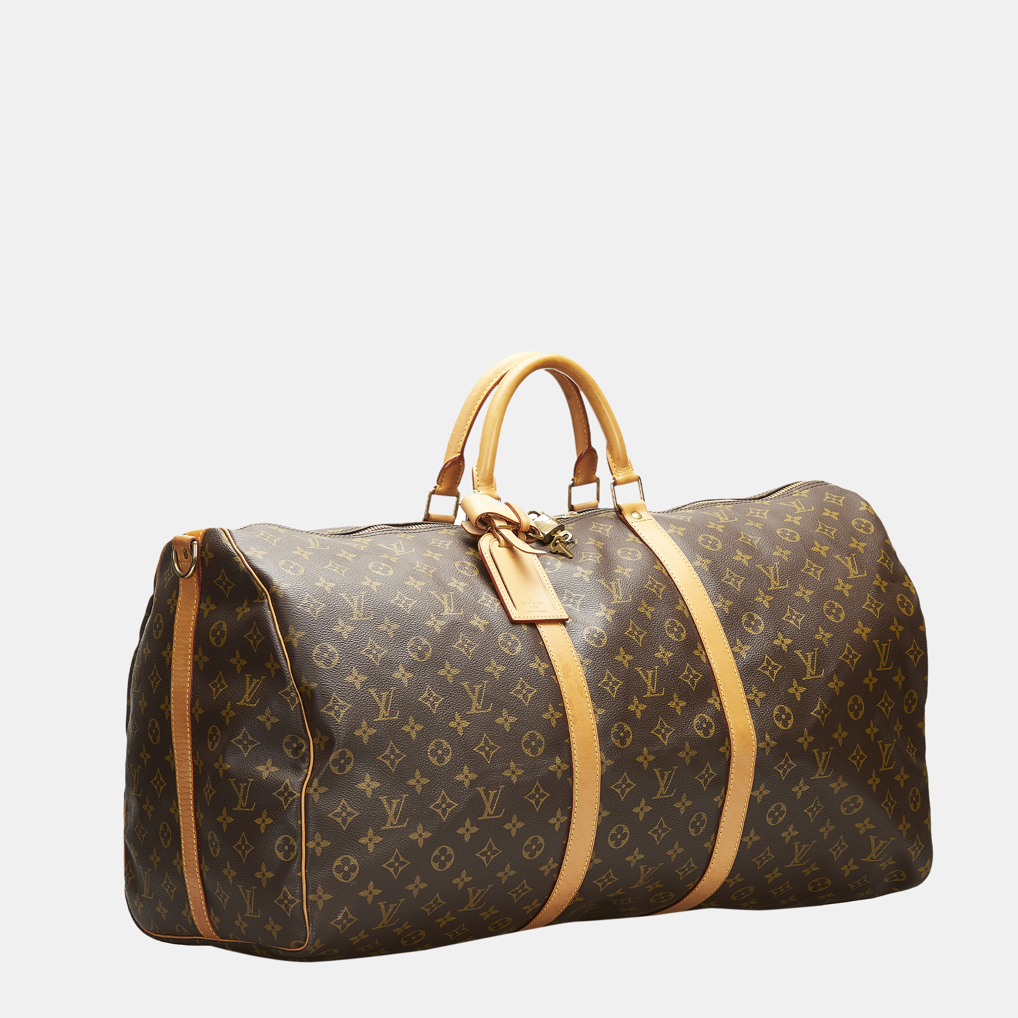 

Louis Vuitton Brown Monogram Keepall Bandouliere 60