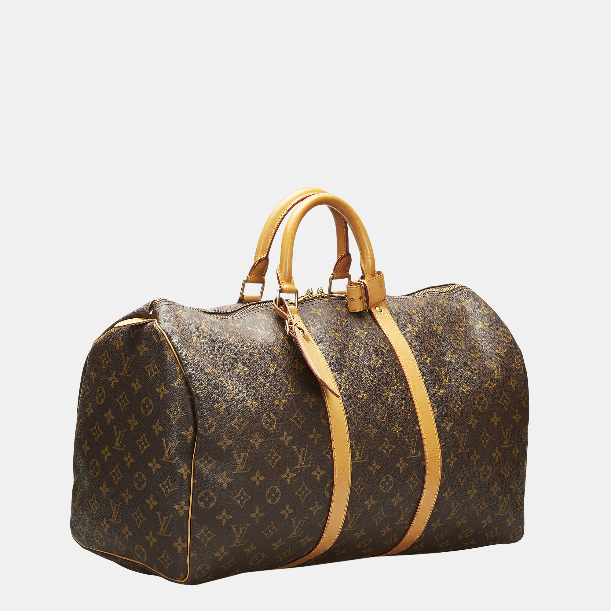 

Louis Vuitton Brown Monogram Keepall 50