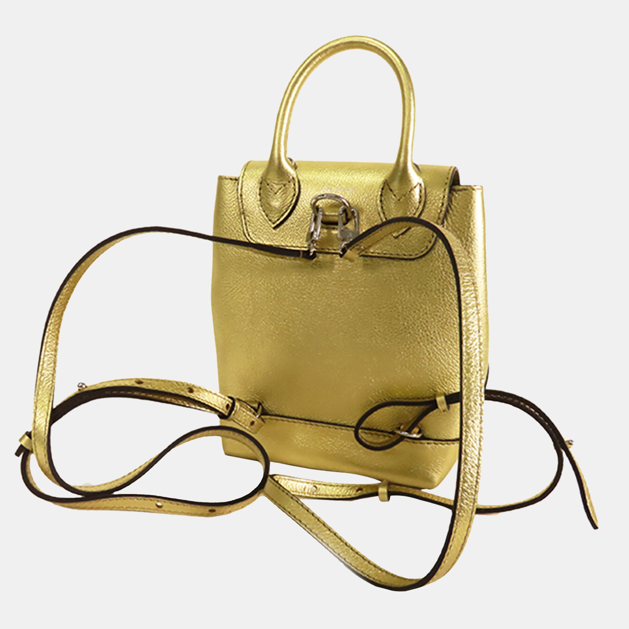 

Louis Vuitton Gold Mini Lockme Backpack