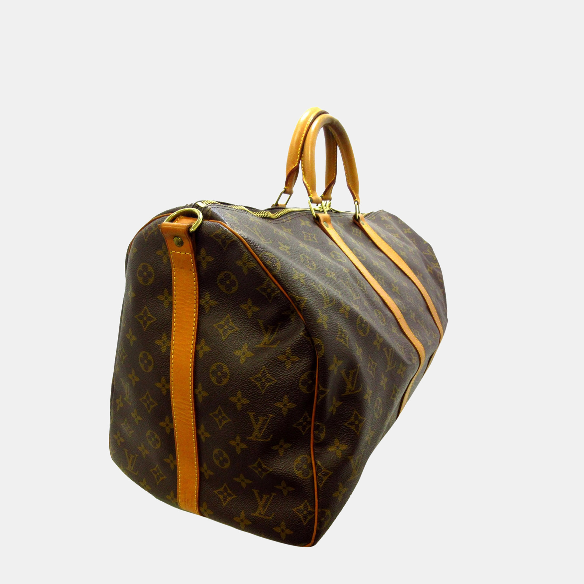 

Louis Vuitton Brown Monogram Keepall 55
