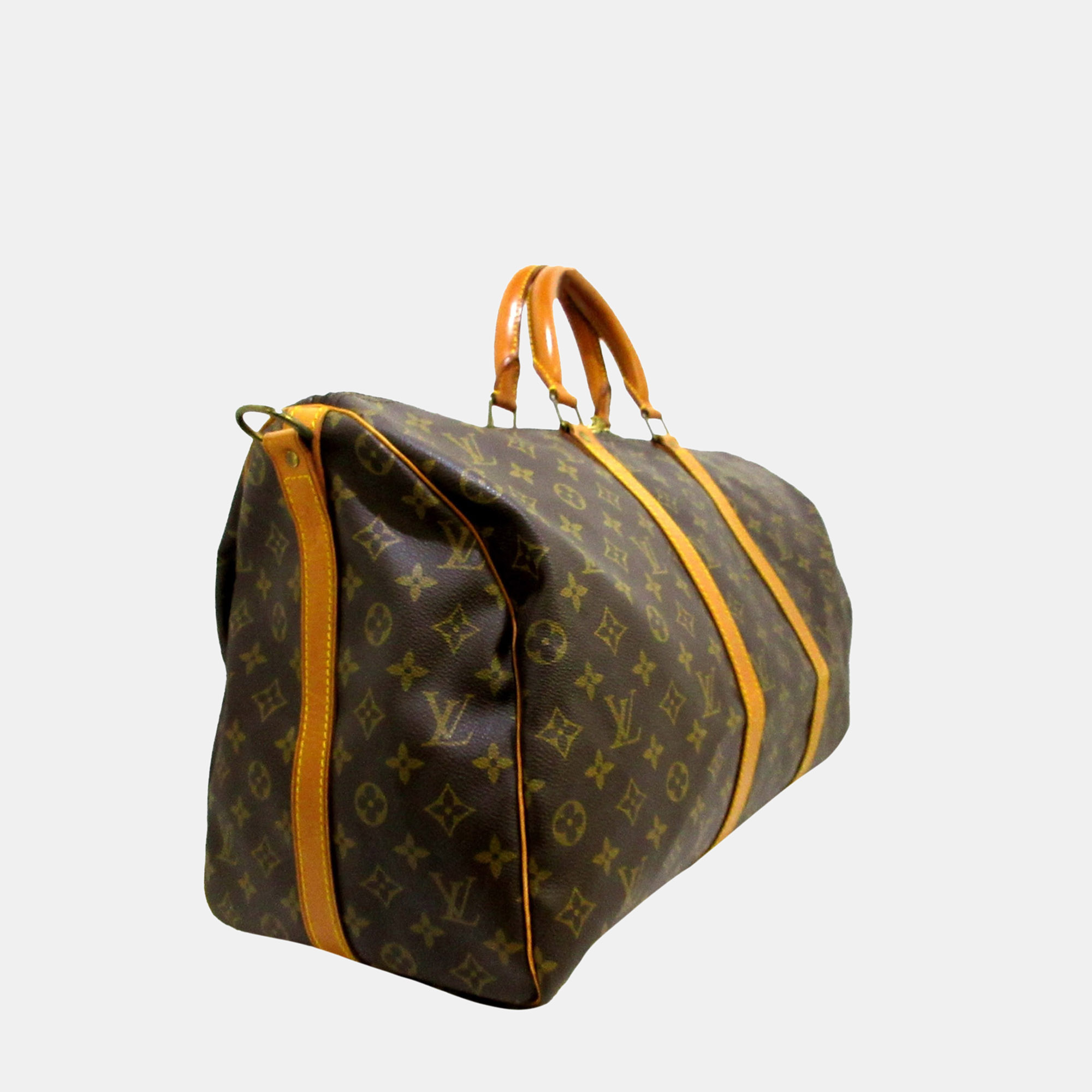 

Louis Vuitton Brown Monogram Keepall Bandouliere 50