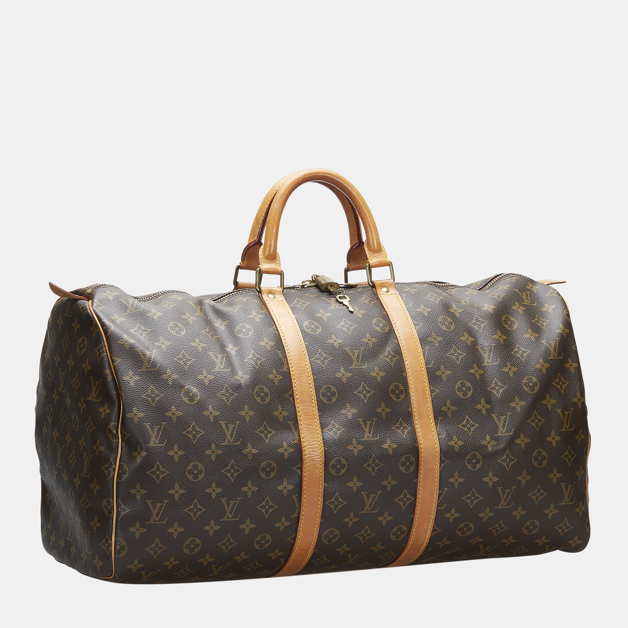 

Louis Vuitton Brown Monogram Keepall 55