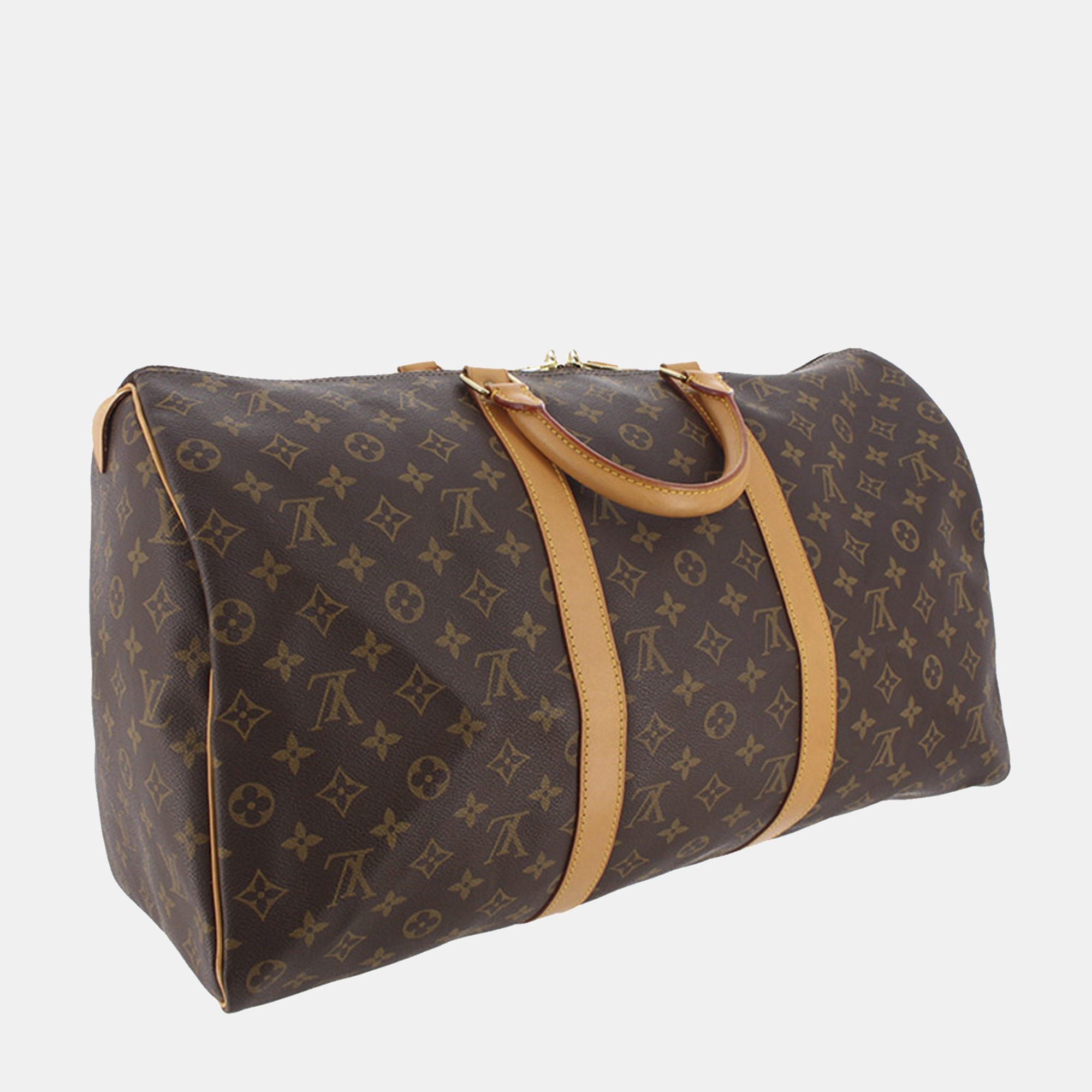 

Louis Vuitton Brown Monogram Keepall 50