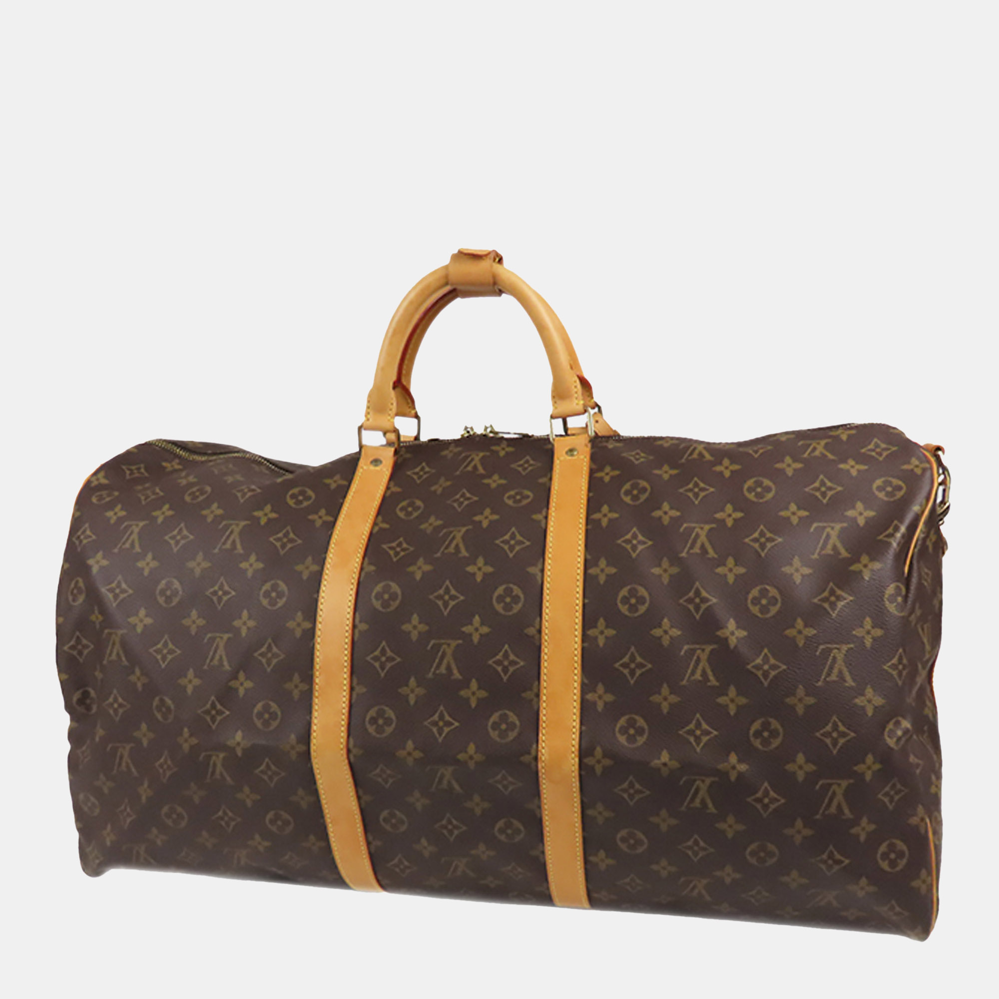 

Louis Vuitton Brown Monogram Keepall Bandouliere 60