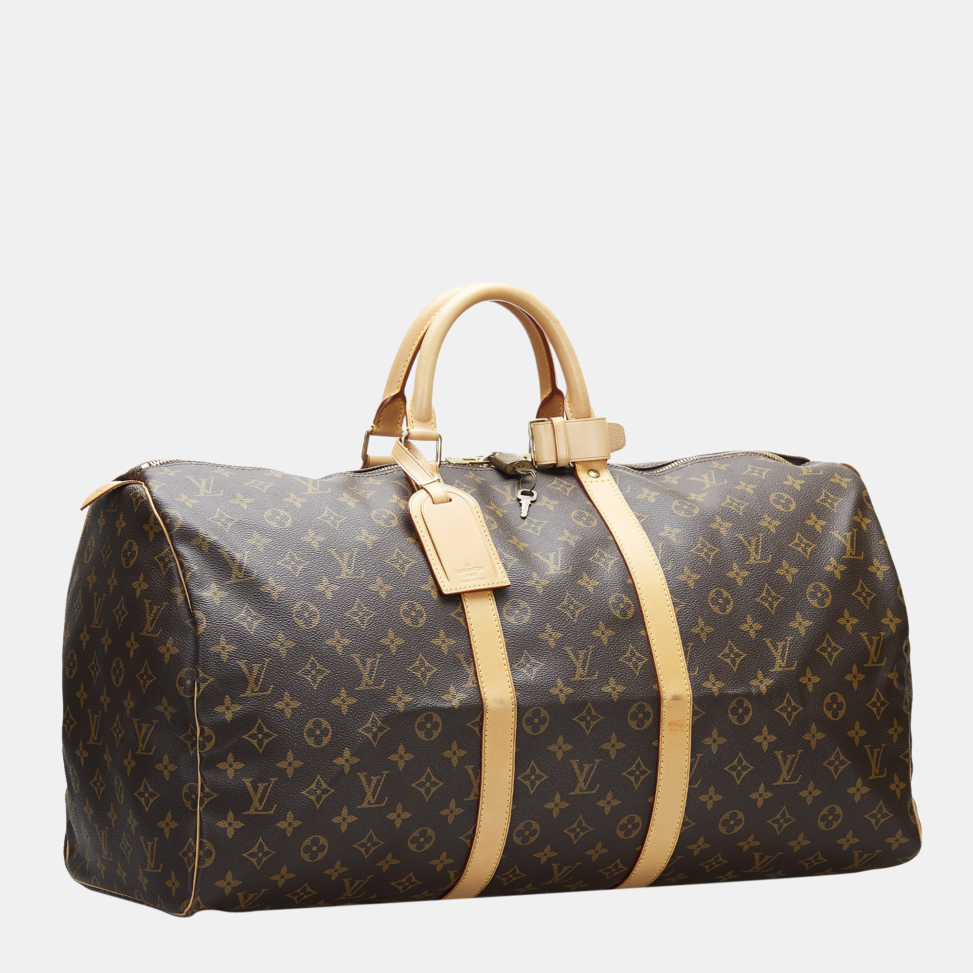 

Louis Vuitton Brown Monogram Keepall 55
