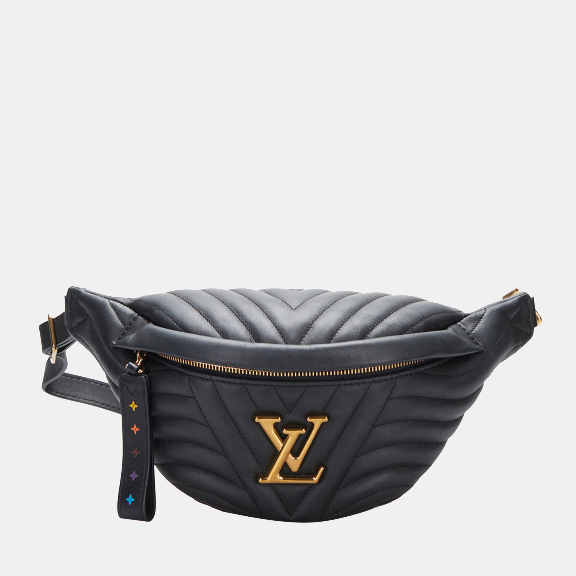 Pre Owned Louis Vuitton Black New Wave Bumbag
