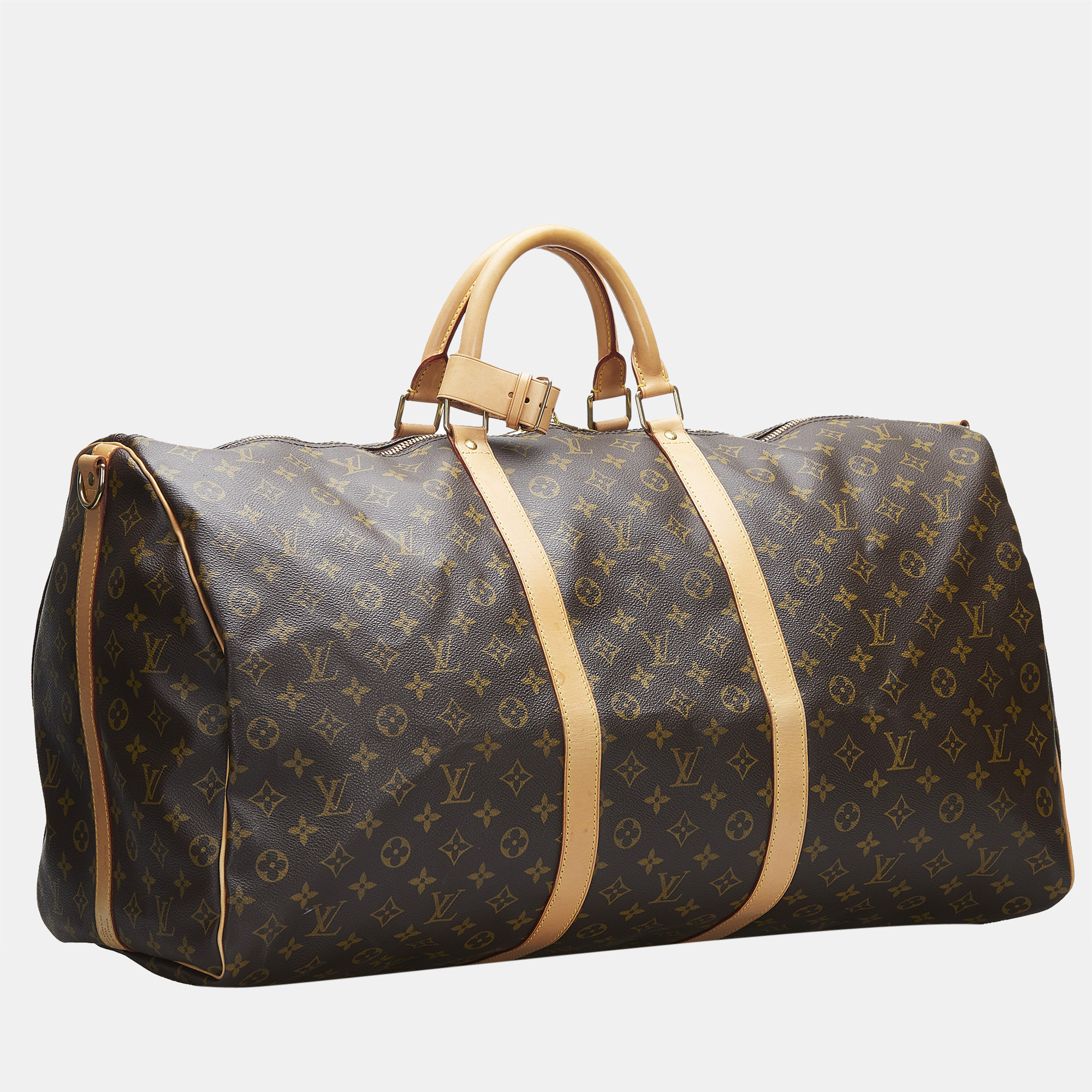 

Louis Vuitton Brown Monogram Keepall Bandouliere 60