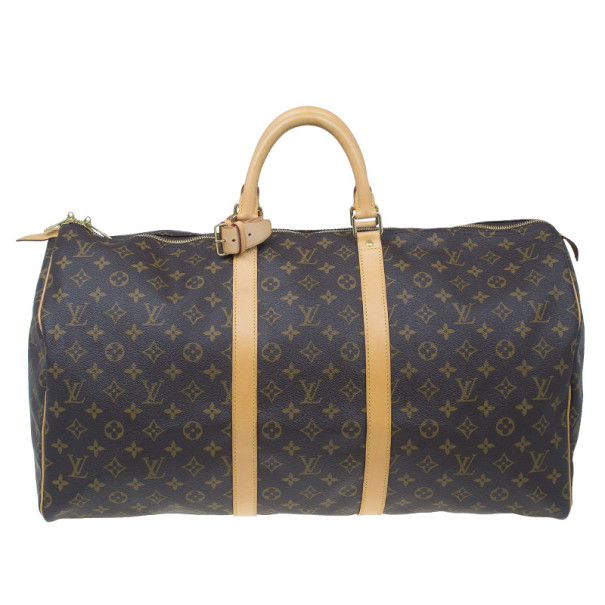 Pre Owned Louis Vuitton Monogram Canvas Keepall Bandouliere 55