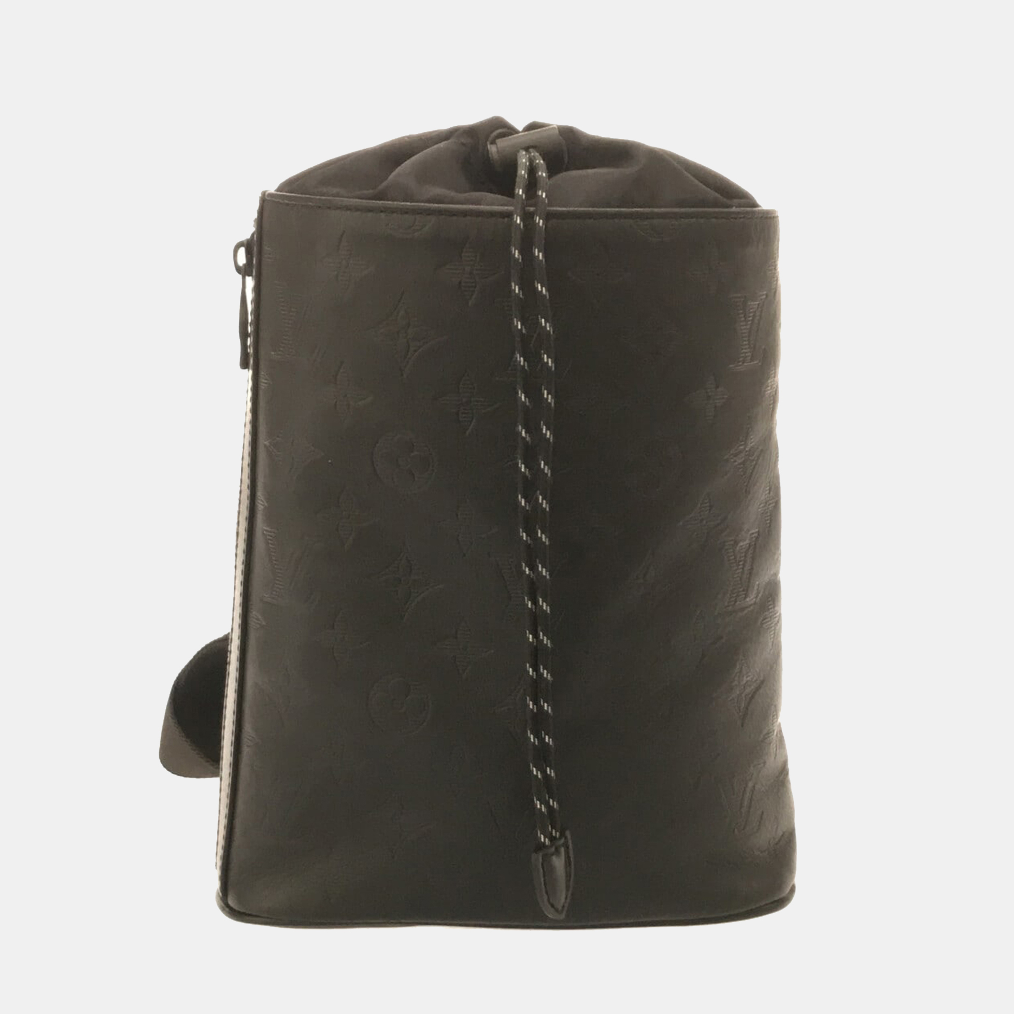 Louis Vuitton Chalk Sling Bag Monogram Shadow Black in Calfskin