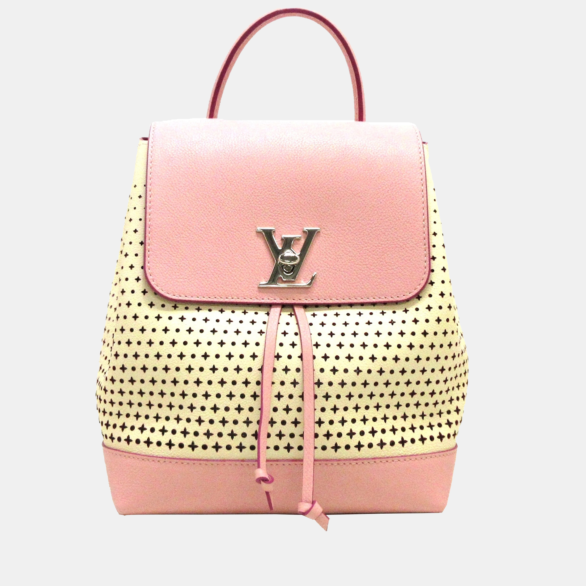 Louis Vuitton Perforated Lockme Backpack - Pink Backpacks