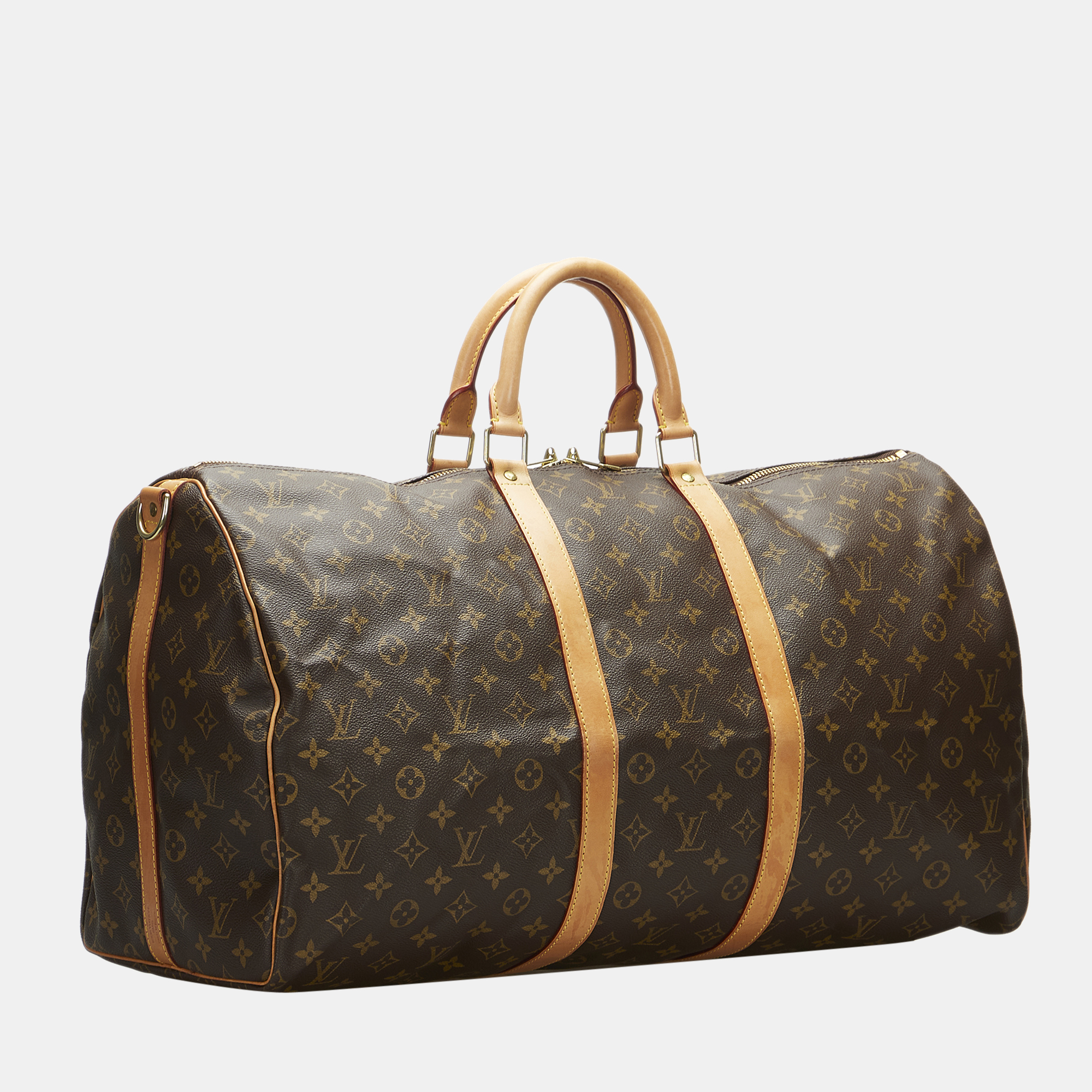 

Louis Vuitton Brown Monogram Keepall Bandouliere 55