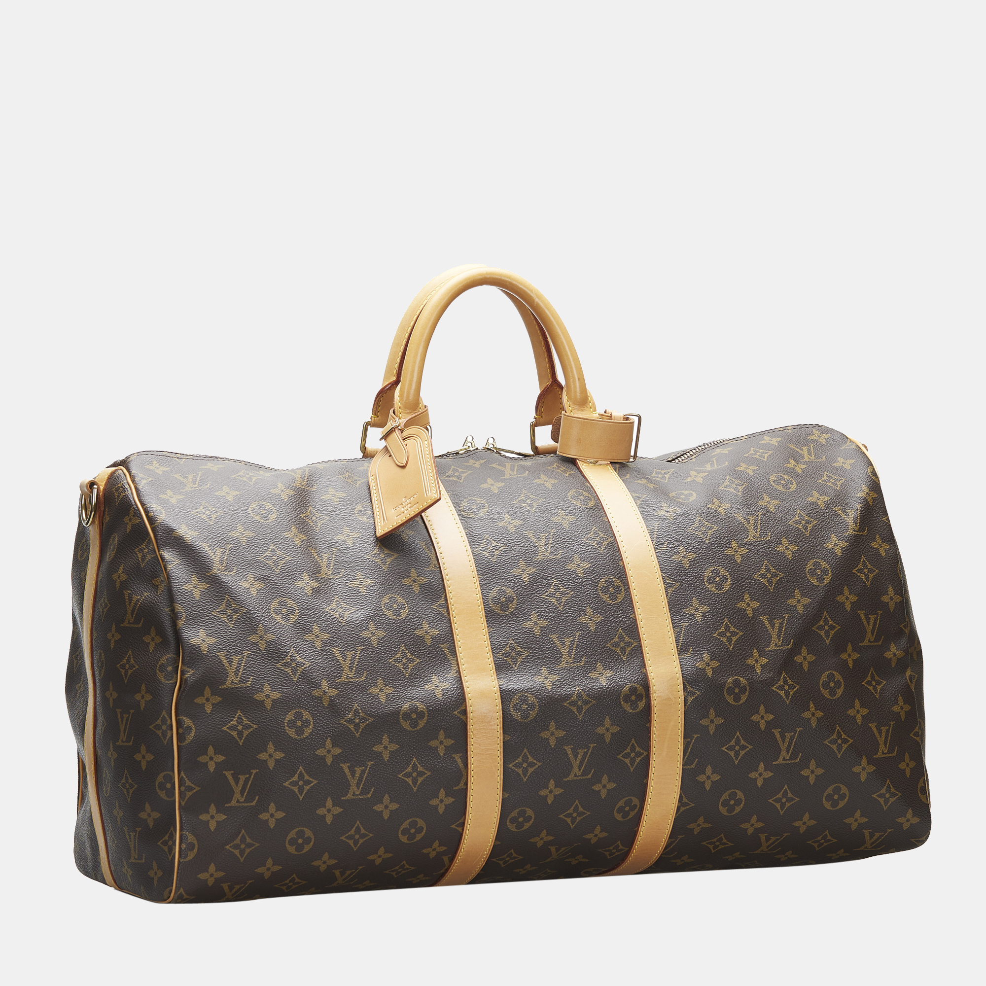 

Louis Vuitton Brown Monogram Keepall Bandouliere 55