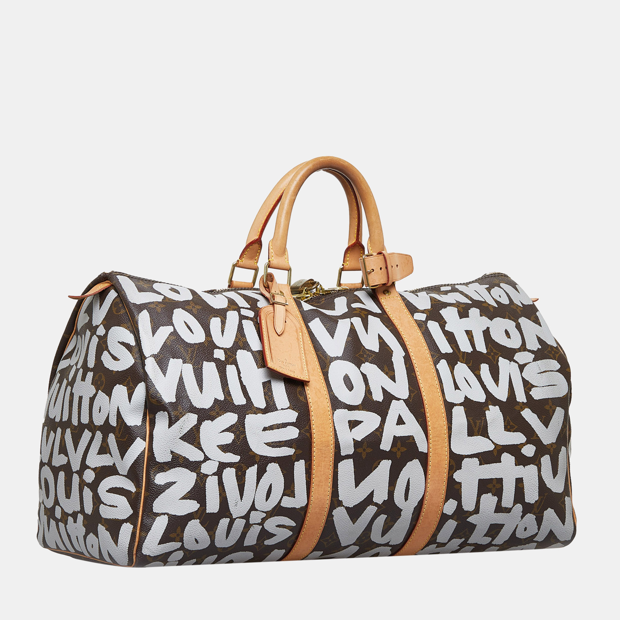 

Louis Vuitton Brown Monogram Graffiti Keepall 50