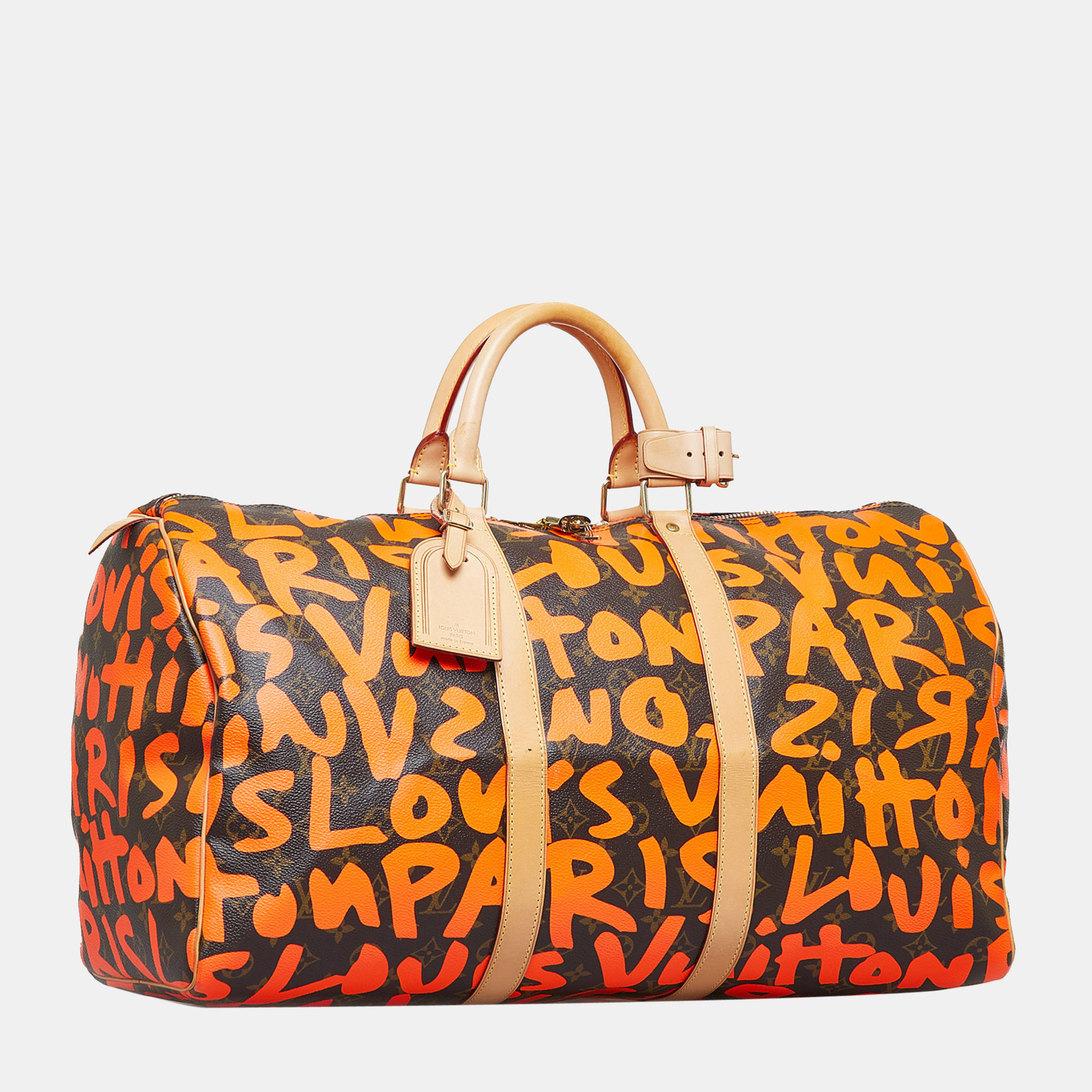 

Louis Vuitton Brown/Orange x Stephen Sprouse Monogram Graffiti Keepall 50