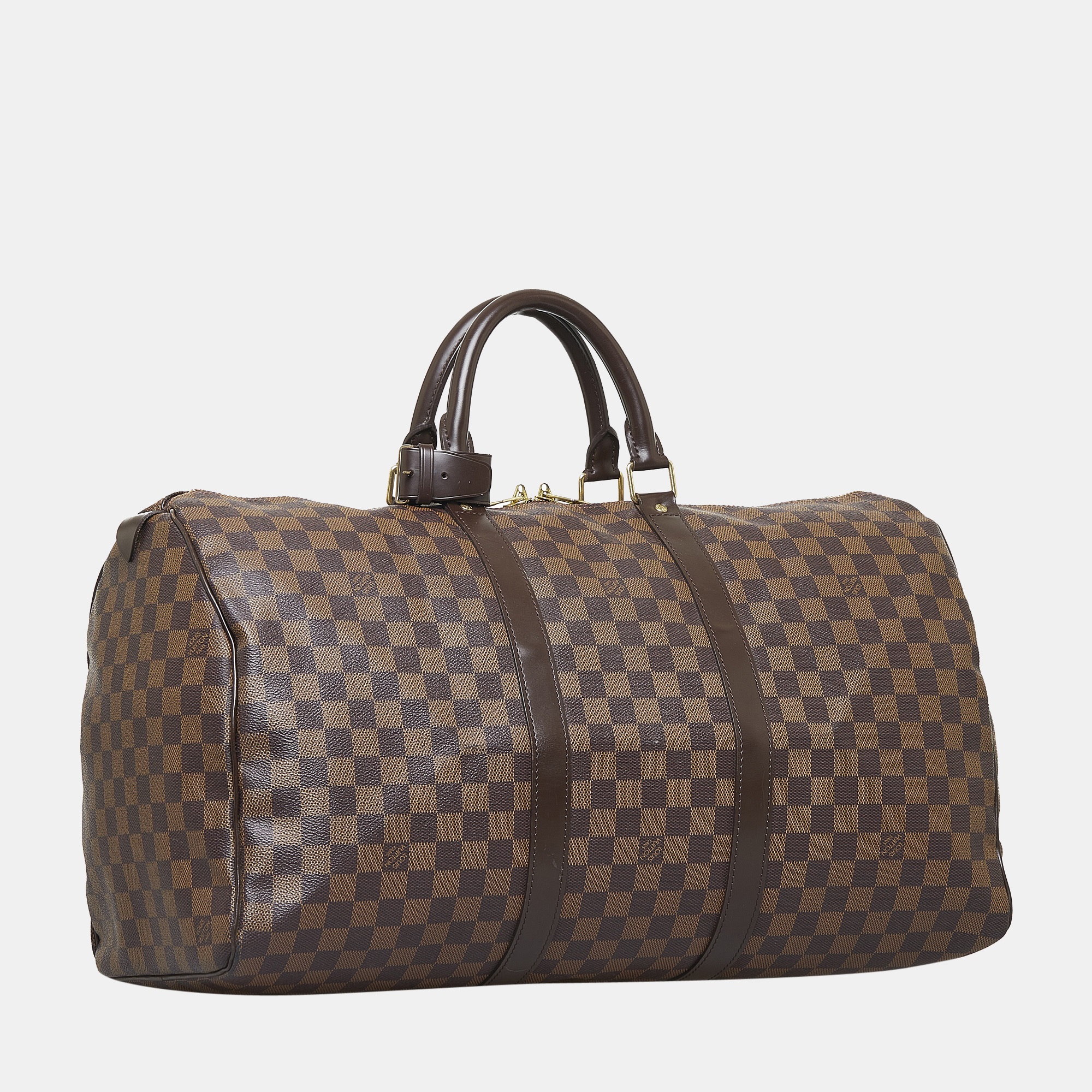 

Louis Vuitton Brown Damier Ebene Keepall 50