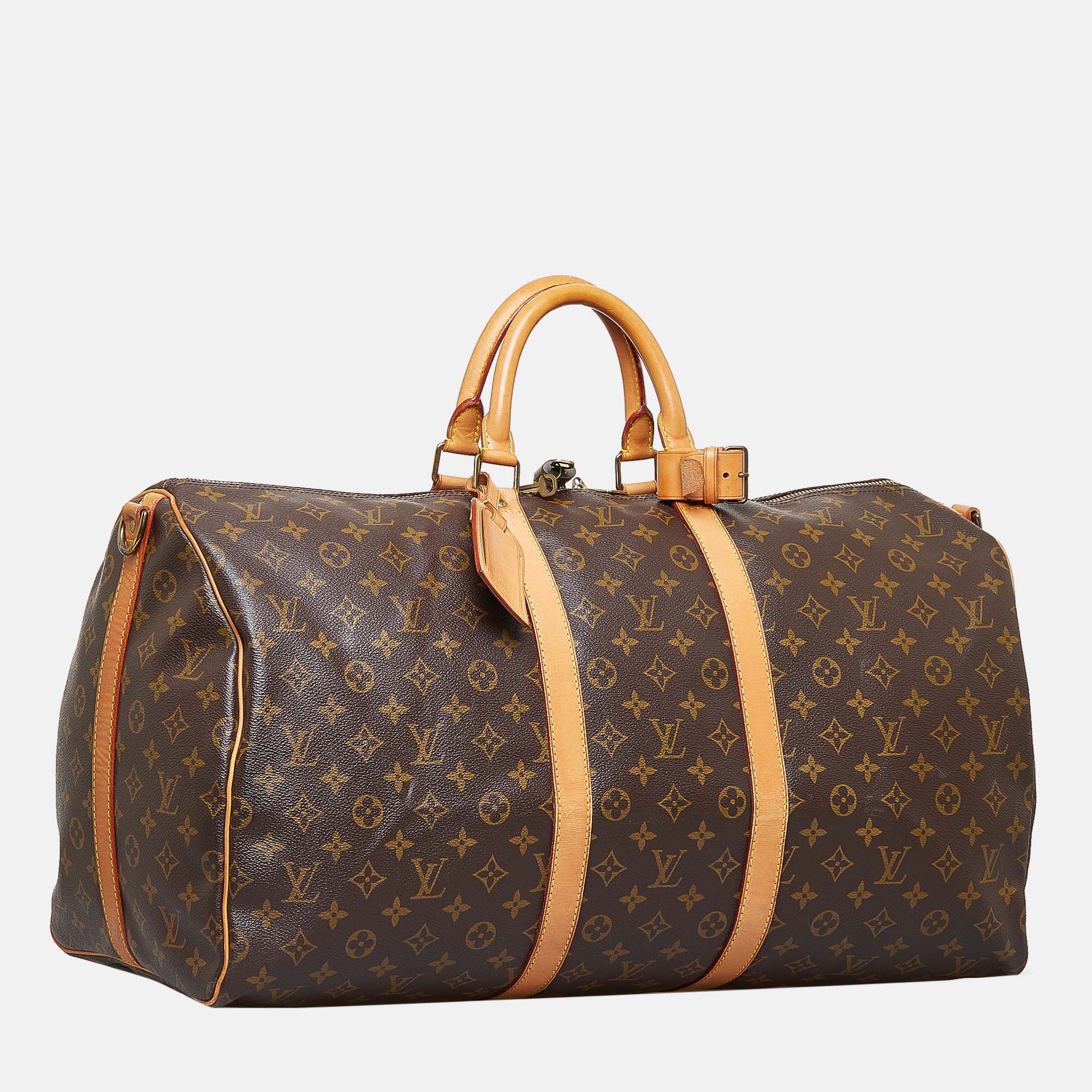 

Louis Vuitton Monogram Keepall Bandouliere 55, Brown