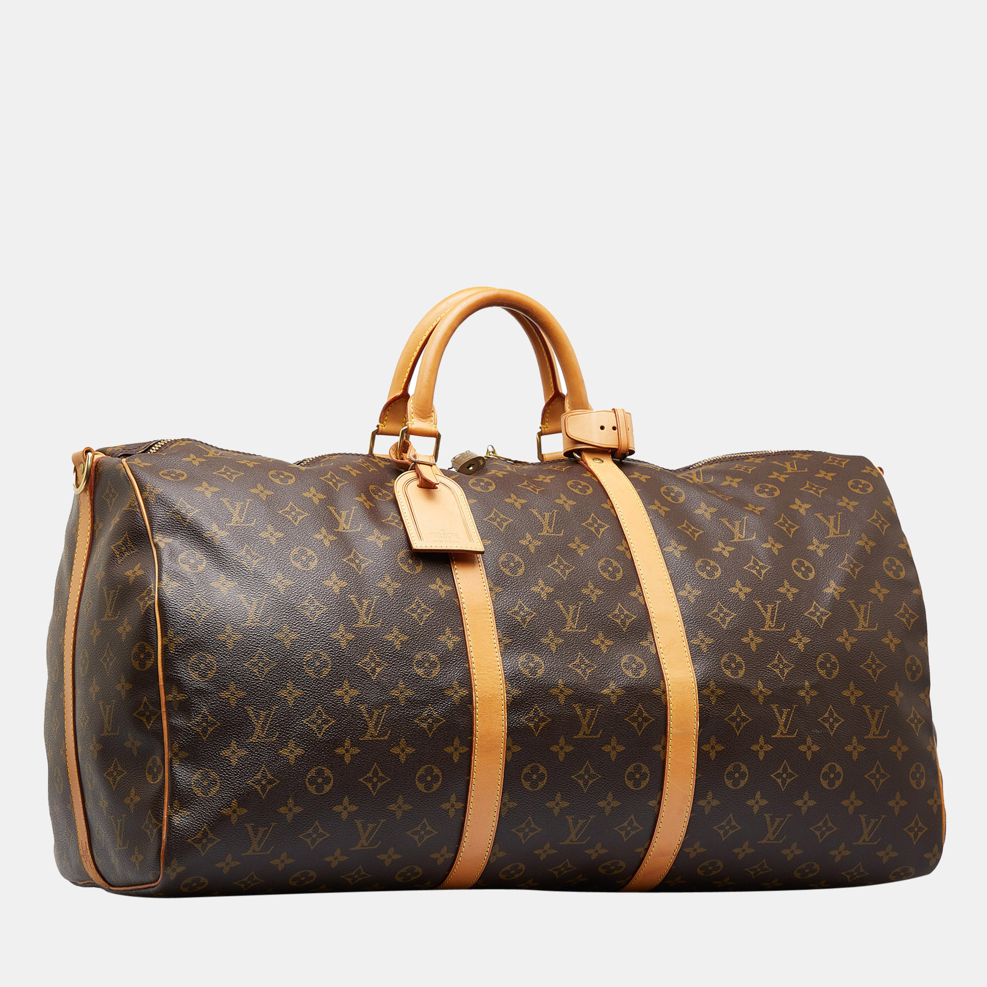 

Louis Vuitton Brown Monogram Keepall Bandouliere 60