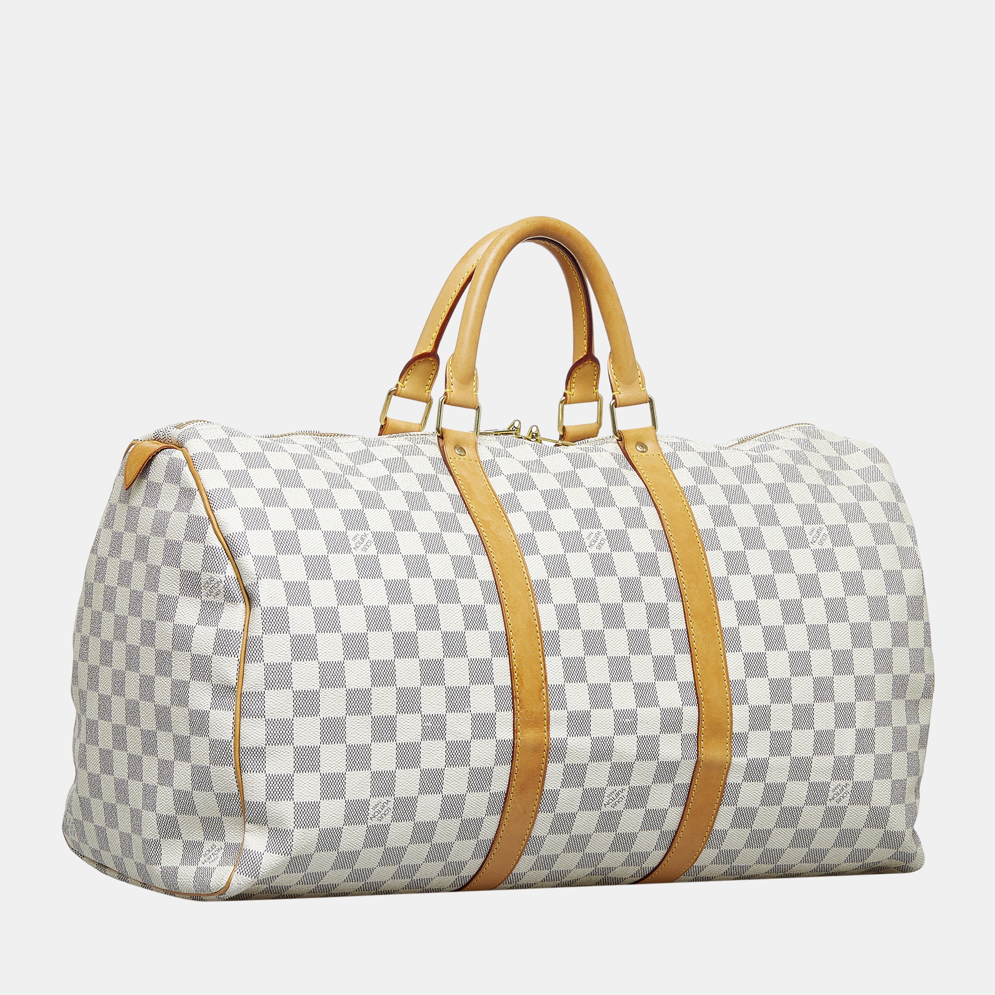 

Louis Vuitton Blue/White Damier Azur Keepall 50