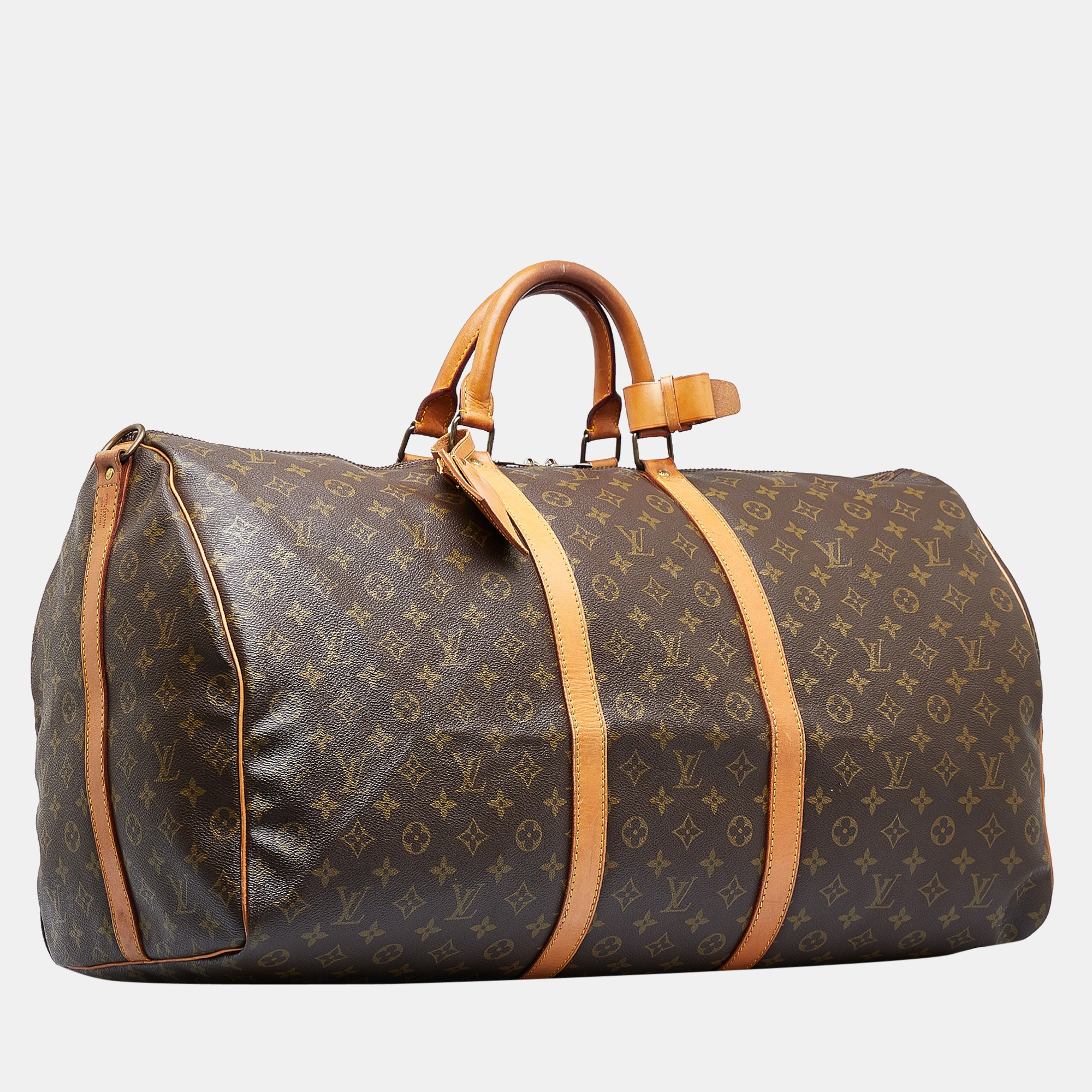 

Louis Vuitton Brown Monogram Keepall Bandouliere 60