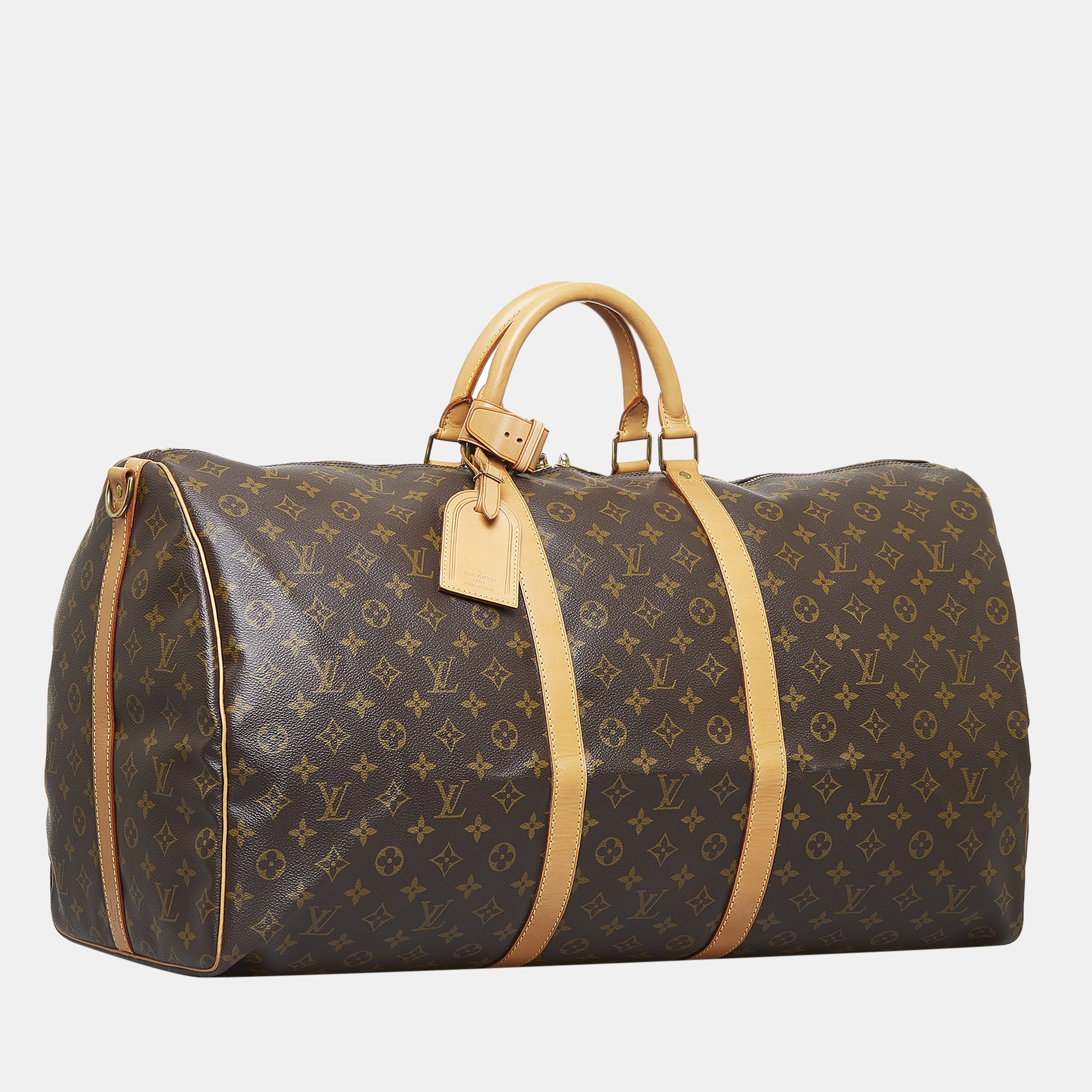 

Louis Vuitton Brown Monogram Keepall Bandouliere 60
