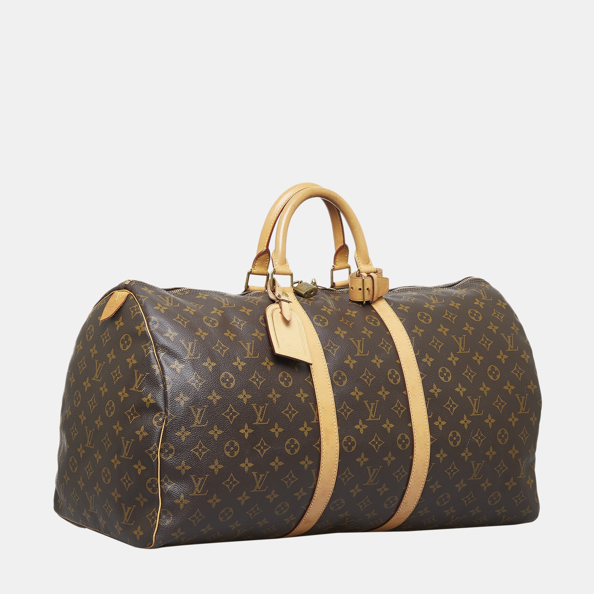 

Louis Vuitton Brown Monogram Keepall 55