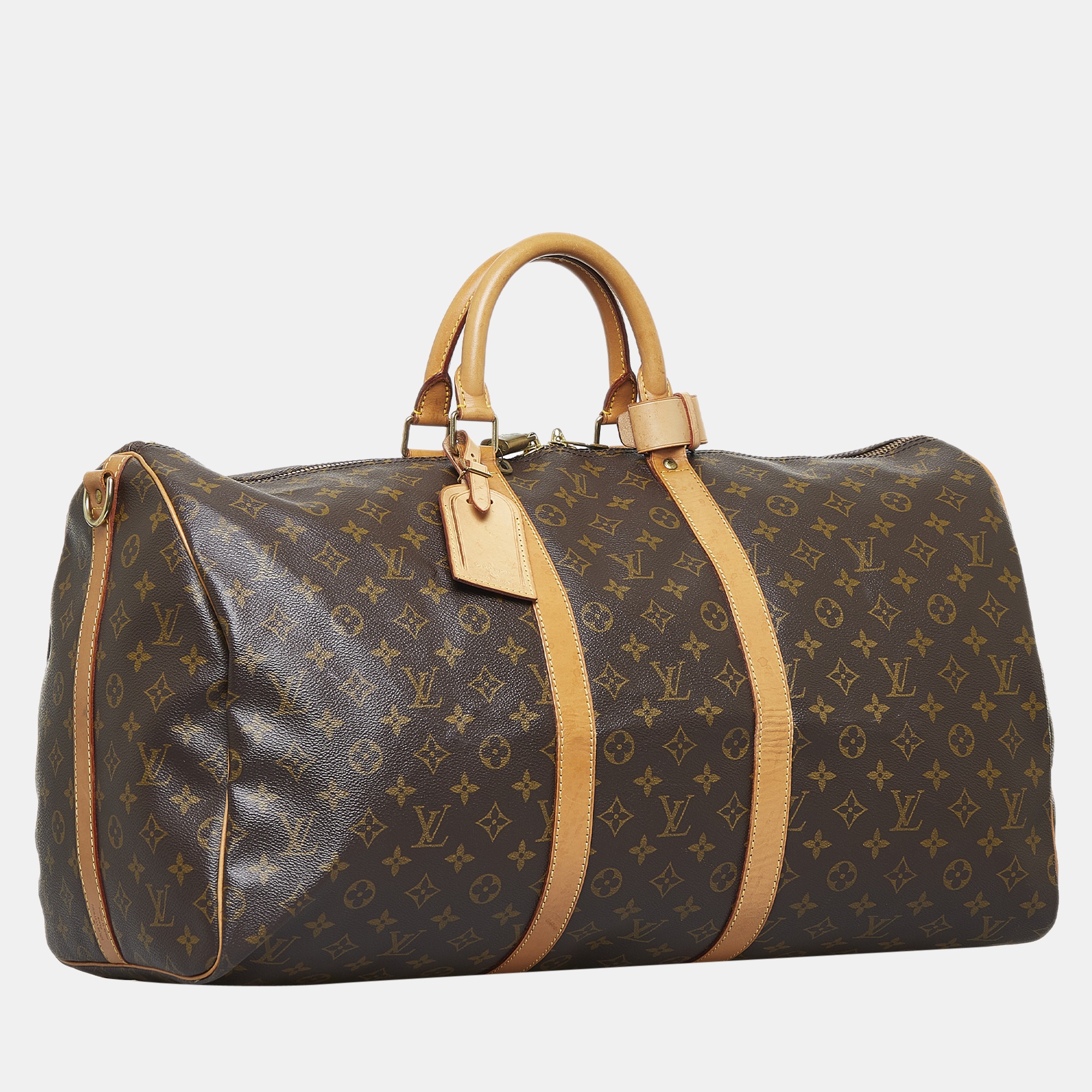 

Louis Vuitton Brown Monogram Keepall Bandouliere 55