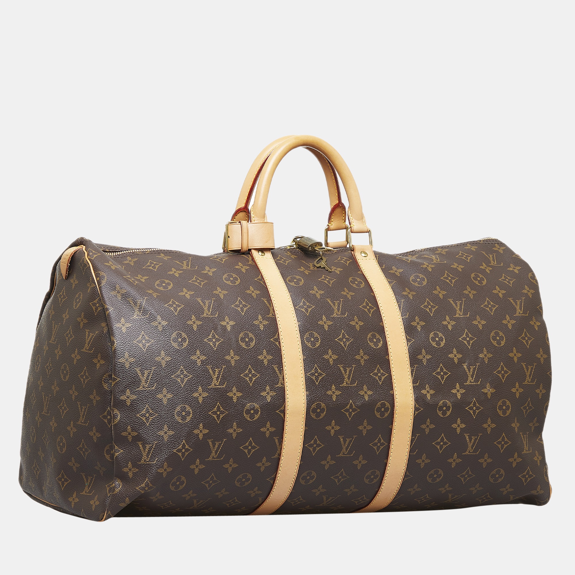 

Louis Vuitton Brown Monogram Keepall 55