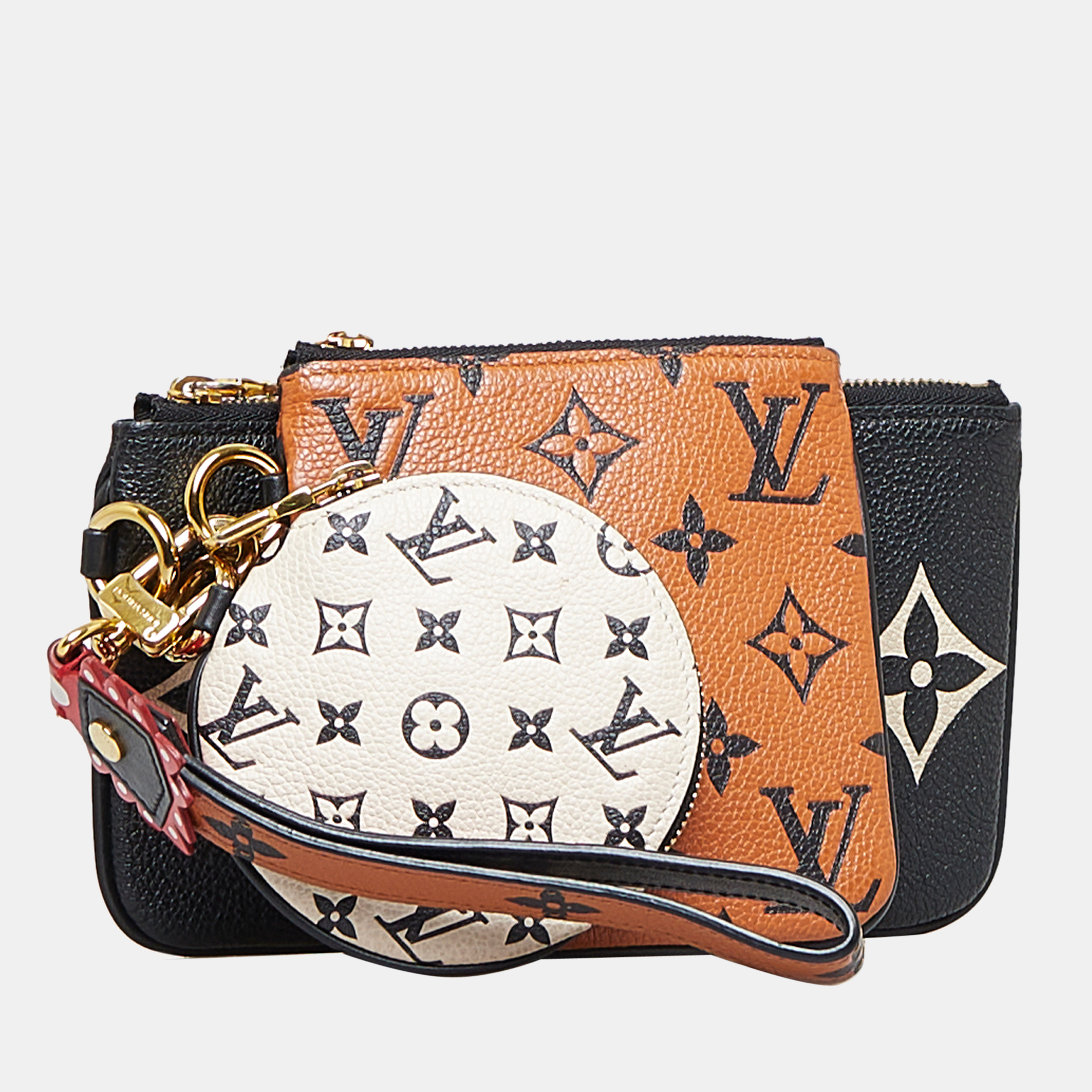 

Louis Vuitton Black Monogram Empreinte Crafty Pochette Trio