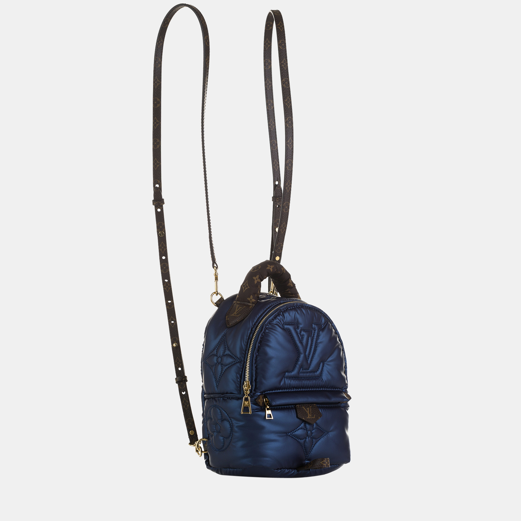 

Louis Vuitton Navy Blue Mini Palm Springs Puffer Backpack