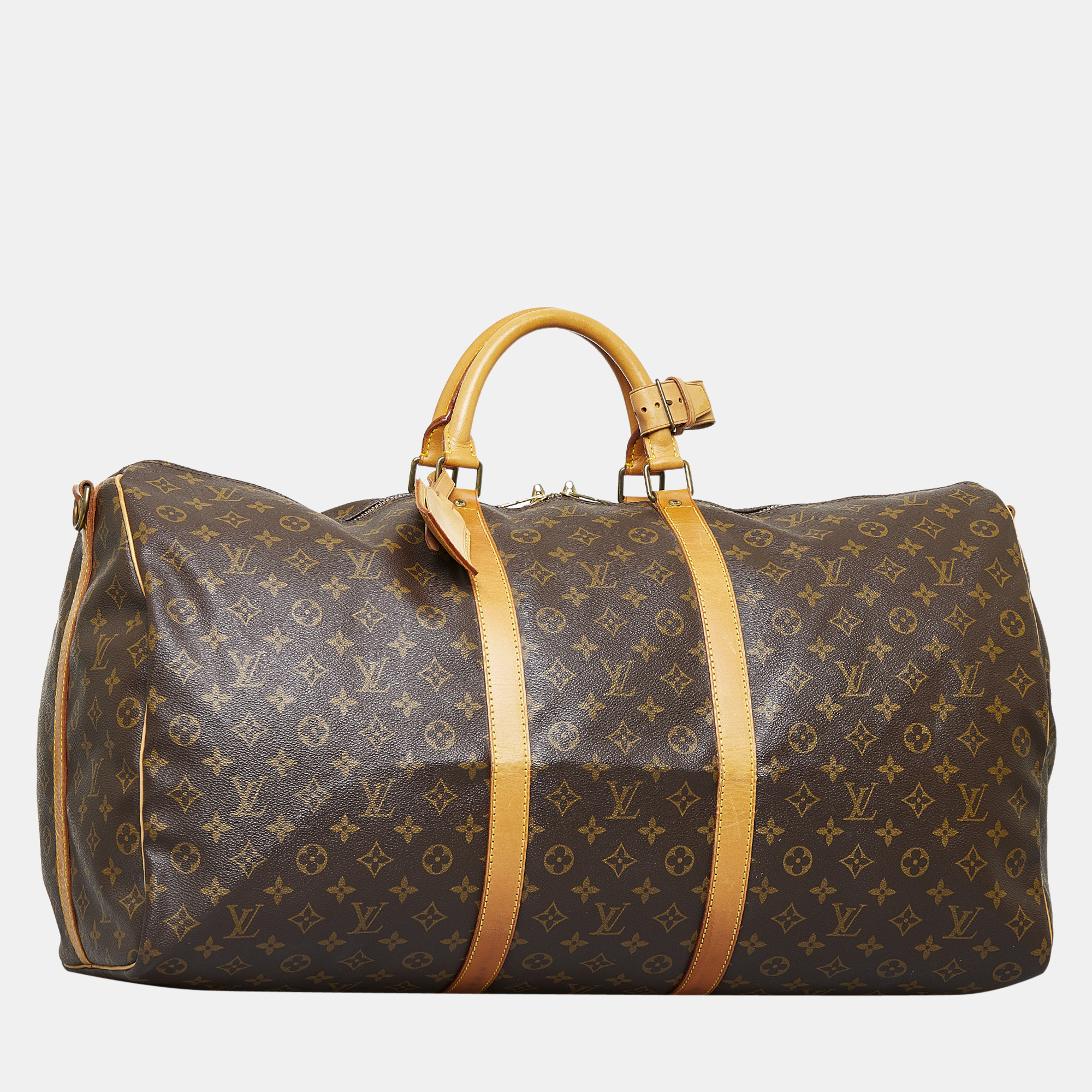 

Louis Vuitton Brown Monogram Keepall Bandouliere 60