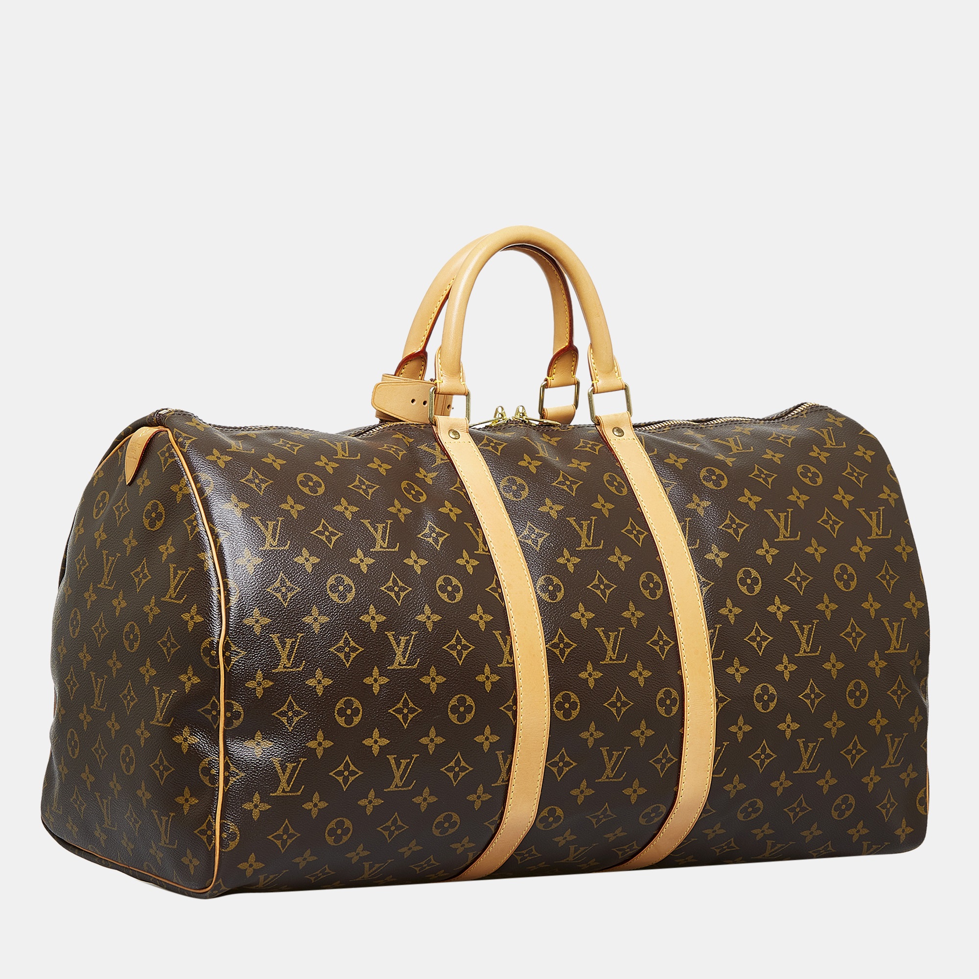 

Louis Vuitton Brown Monogram Keepall 55