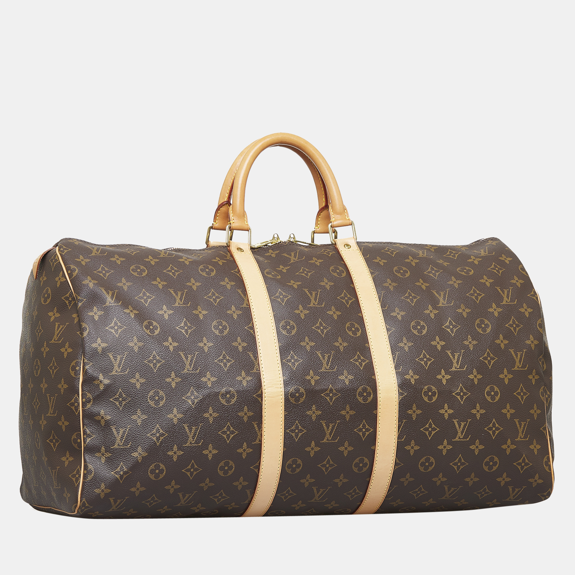 

Louis Vuitton Brown Monogram Keepall 55