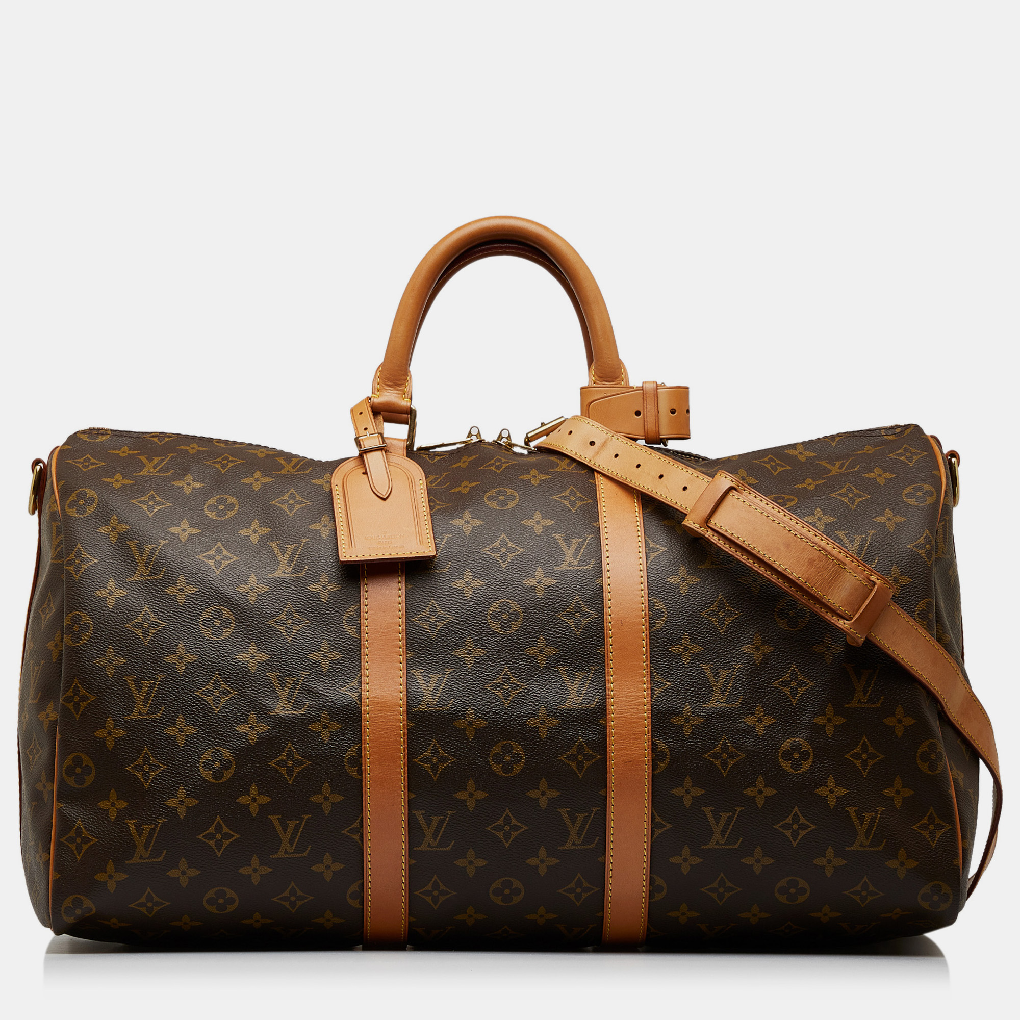 Pre Owned Louis Vuitton Monogram Keepall Bandouliere 50