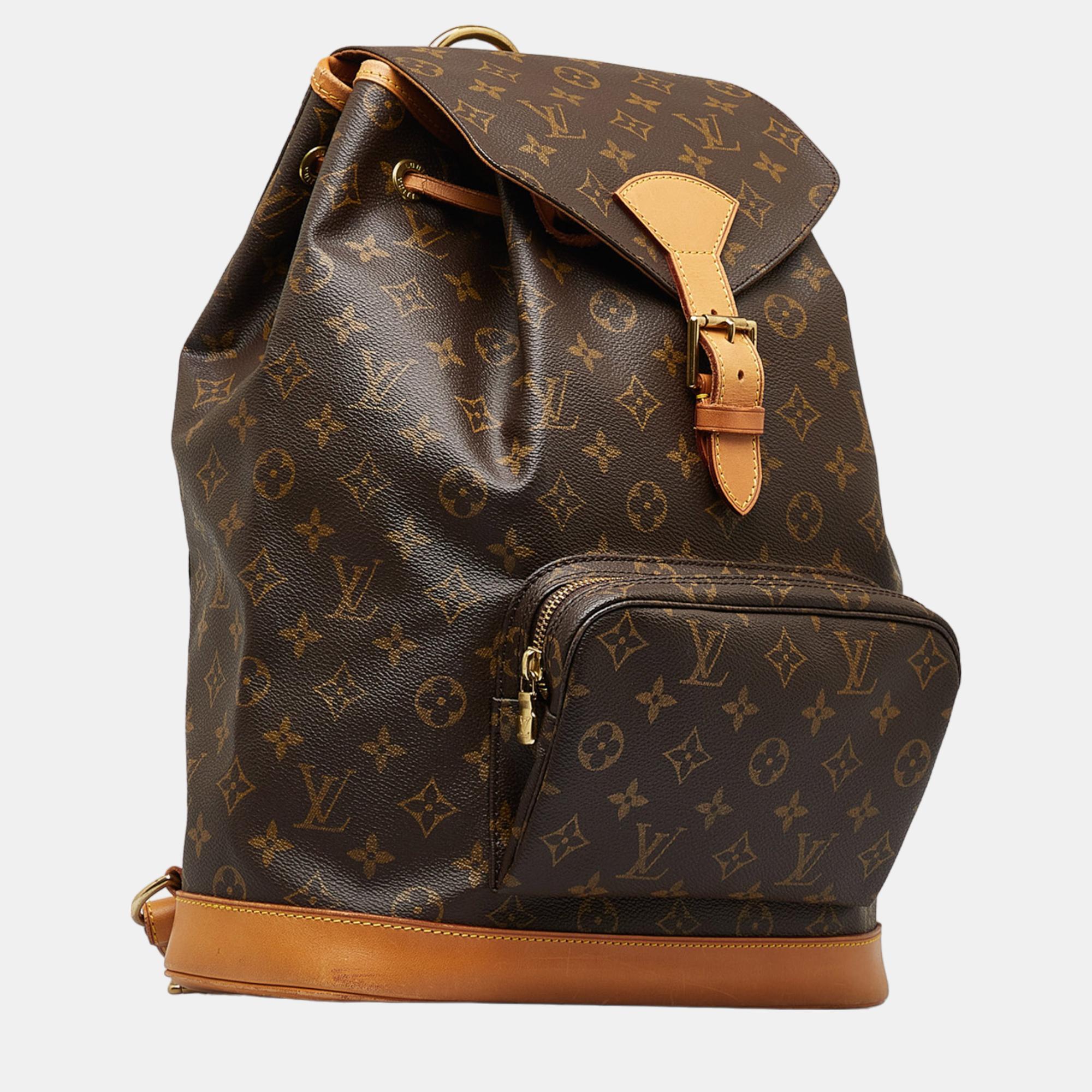 

Louis Vuitton Brown Monogram Montsouris GM