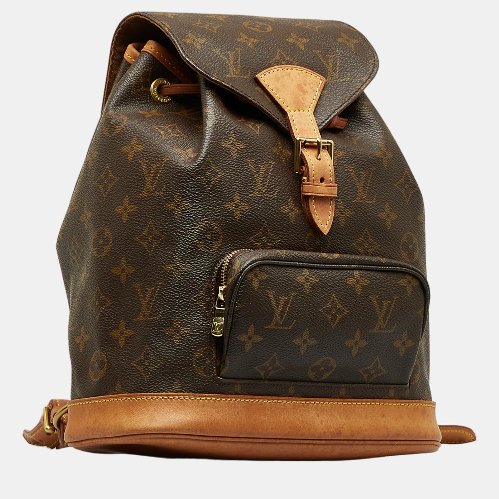 

Louis Vuitton Brown Monogram Montsouris MM