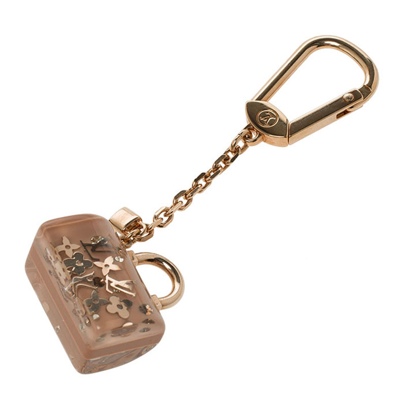 

Louis Vuitton Brown Speedy Inclusion Bag Charm, Beige