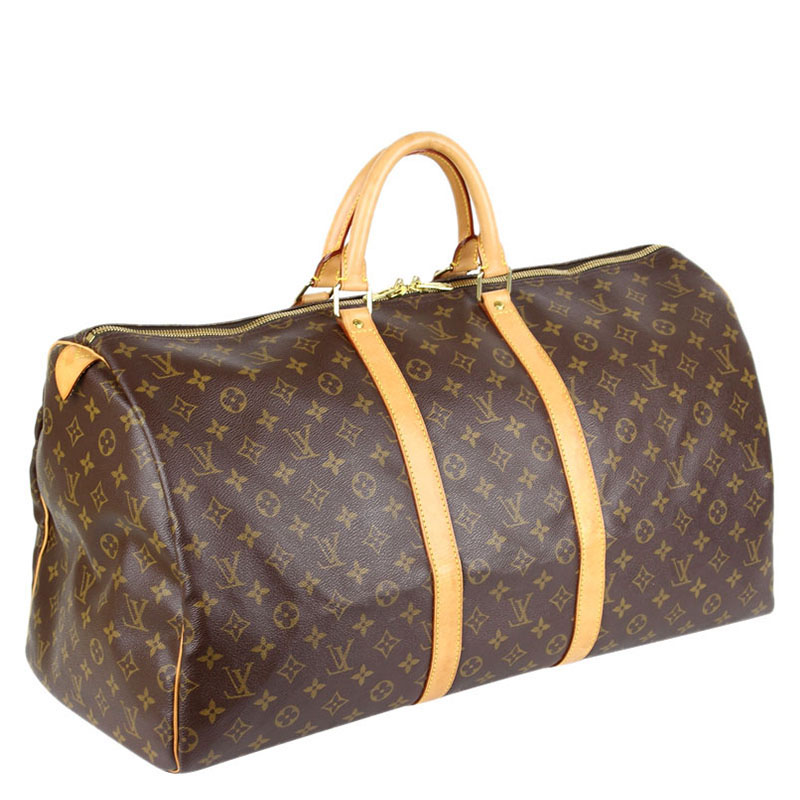

Louis Vuitton Monogram Canvas Keepall 55 Bag, Brown