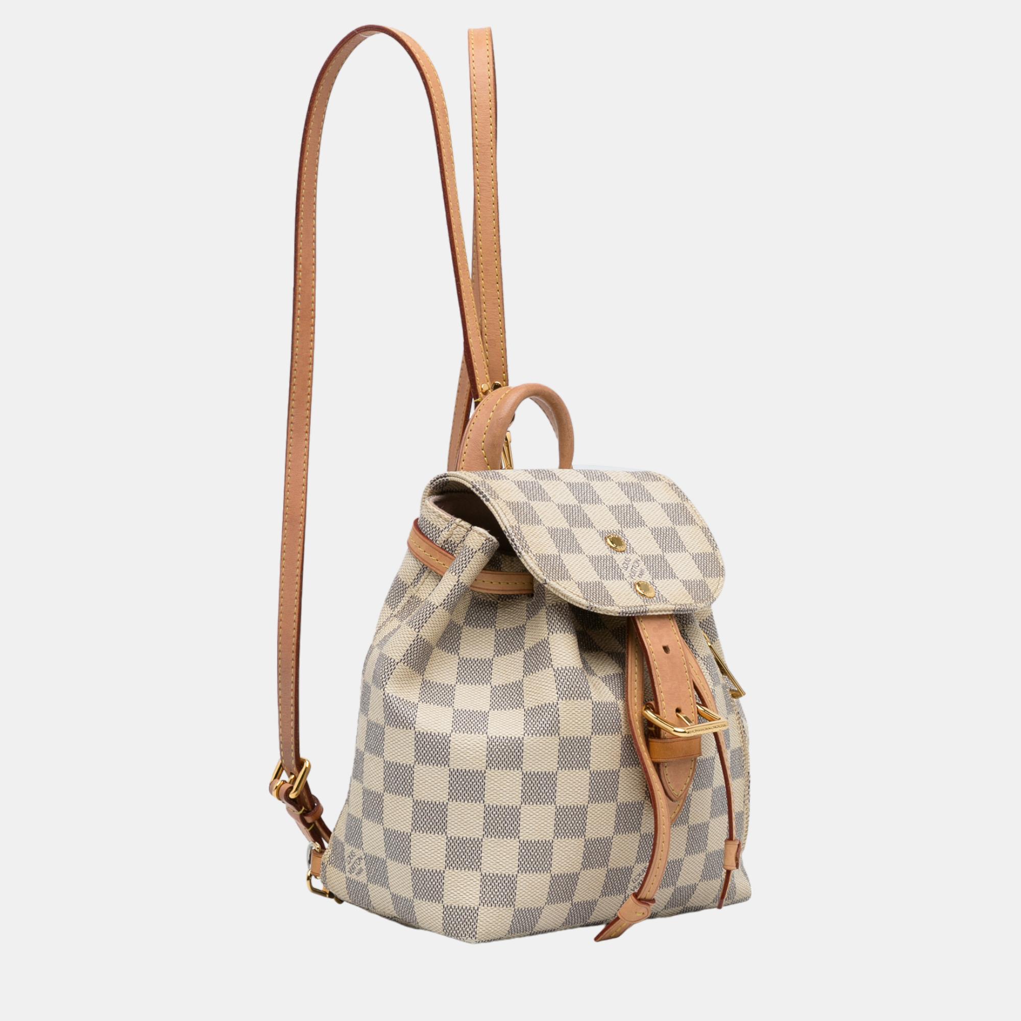 

Louis Vuitton White/Blue Damier Azur Sperone BB