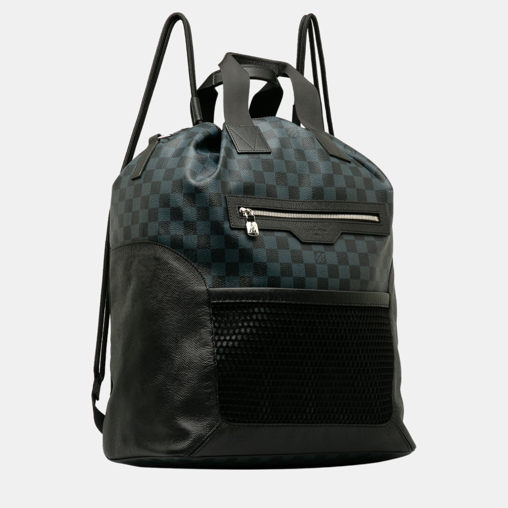 

Louis Vuitton Navy Blue Damier Cobalt Matchpoint Hybrid Backpack