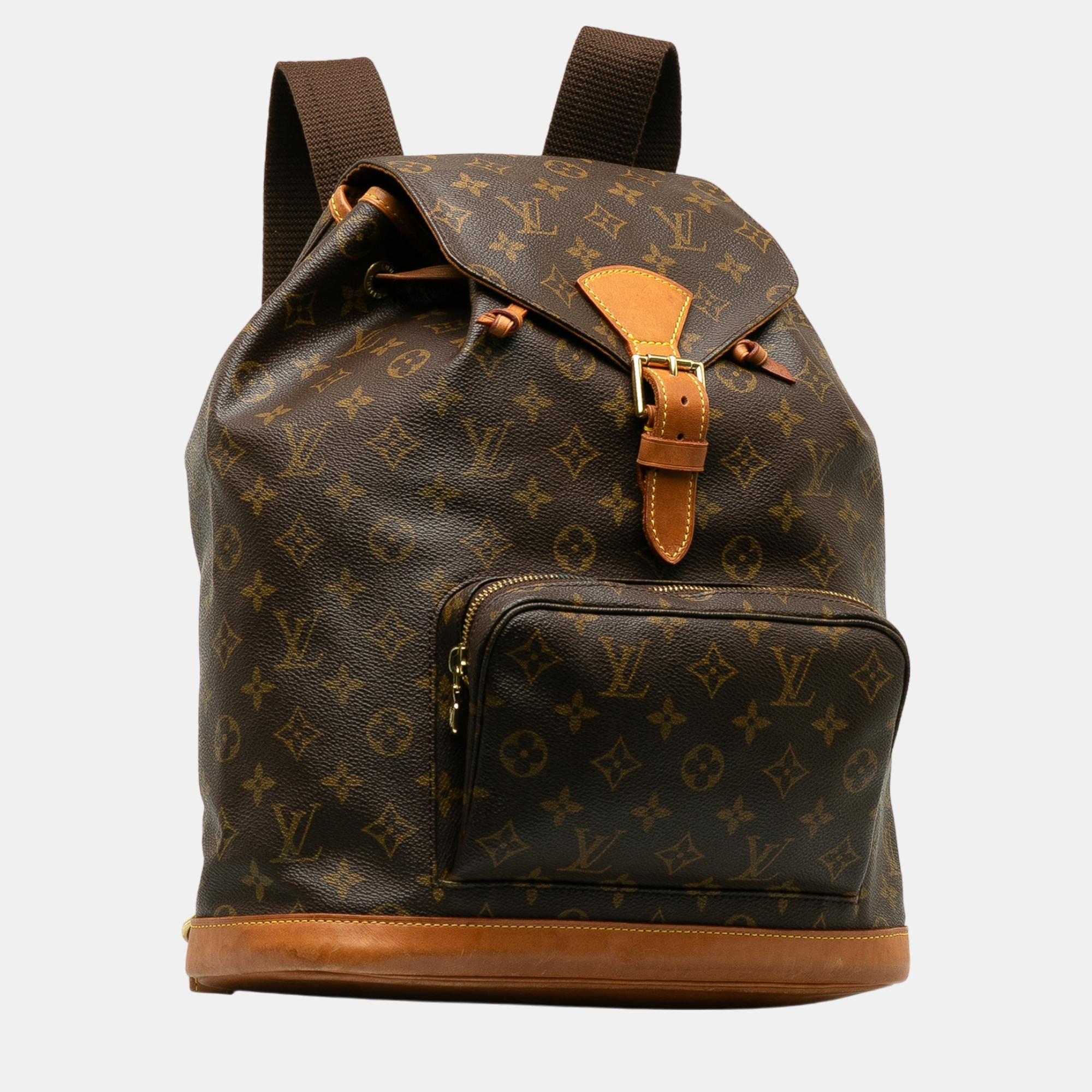 

Louis Vuitton Brown Monogram Montsouris GM