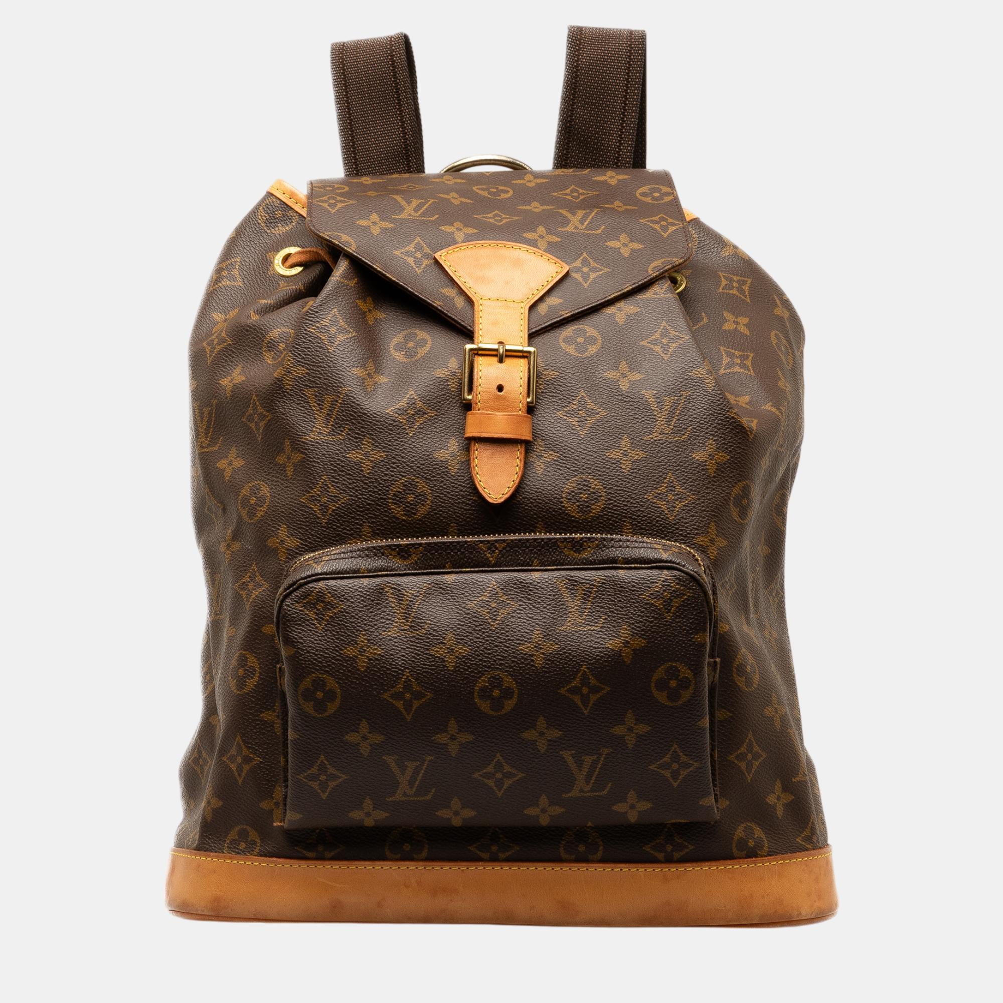 

Louis Vuitton Brown Monogram Montsouris GM