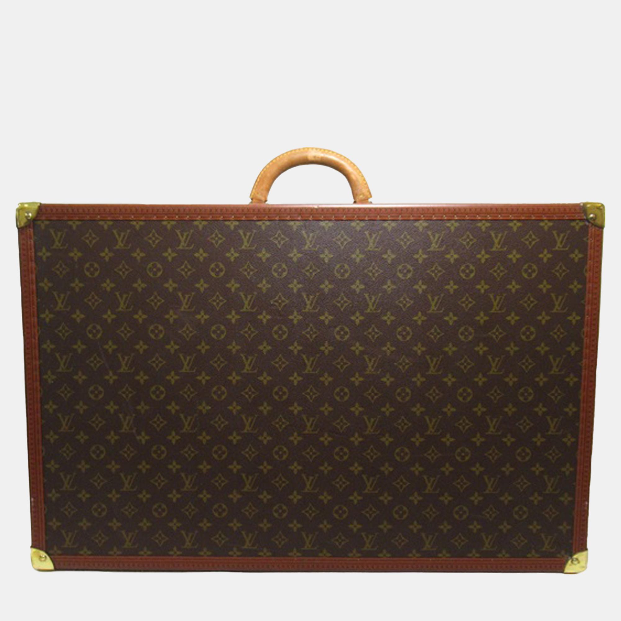 

Louis Vuitton Brown Monogram Alzer Trunk 75